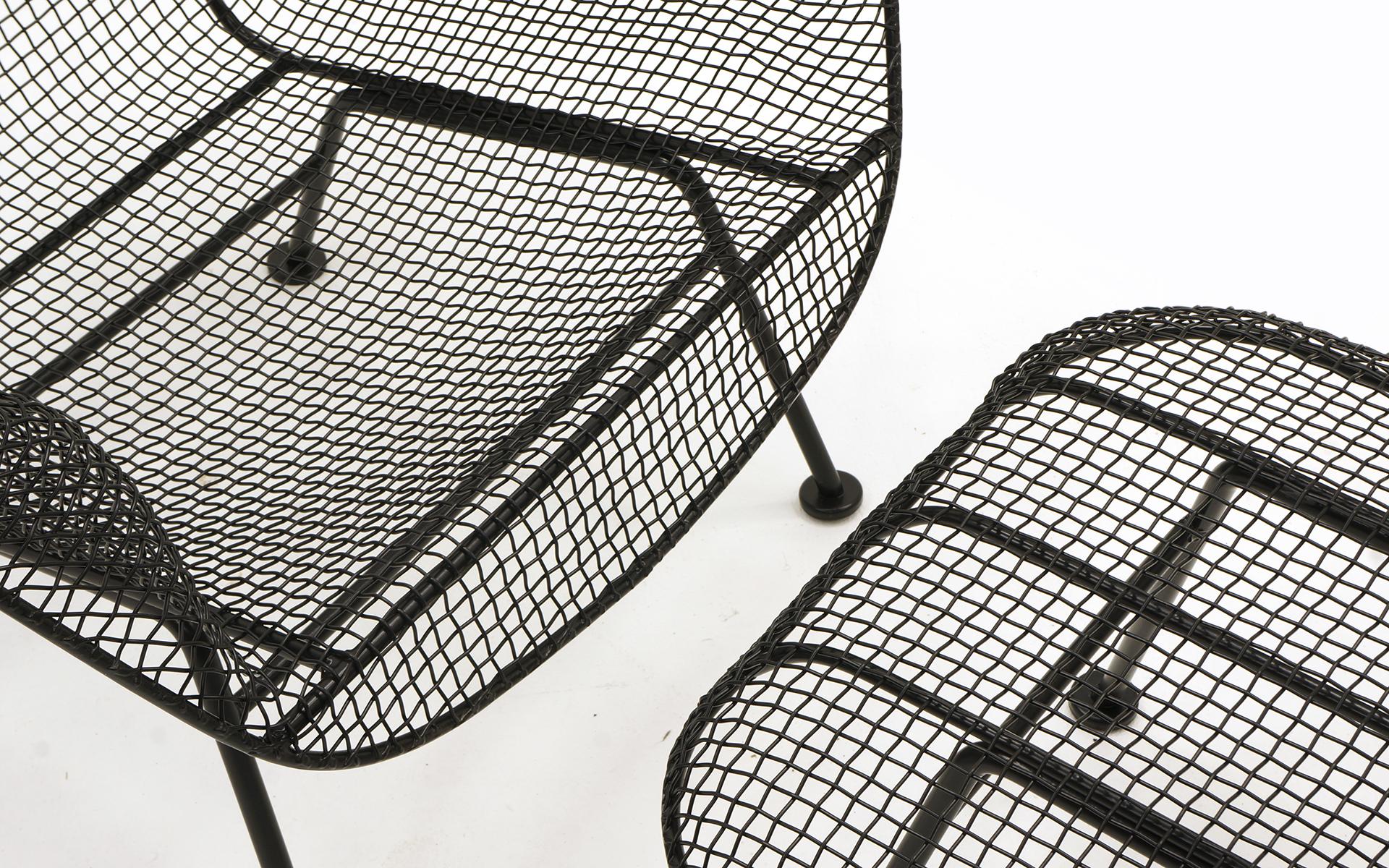 Pair of Sculptura Outdoor Lounge Chairs and Ottoman by Russell Woodard, Restored 1