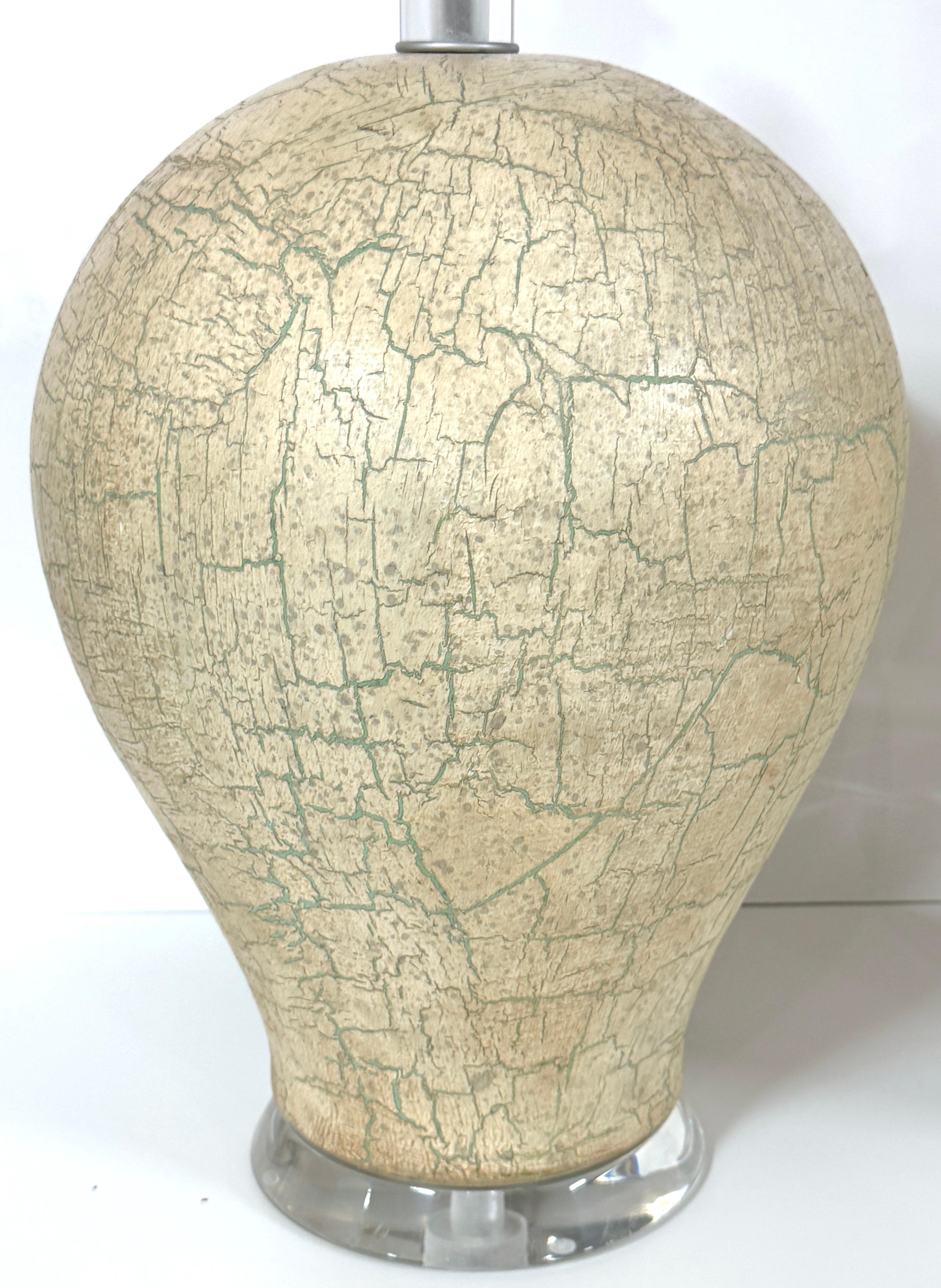 Mid-Century Modern Paire de lampes sculpturales en forme de gourde laquée, style Springer, années 1970 en vente