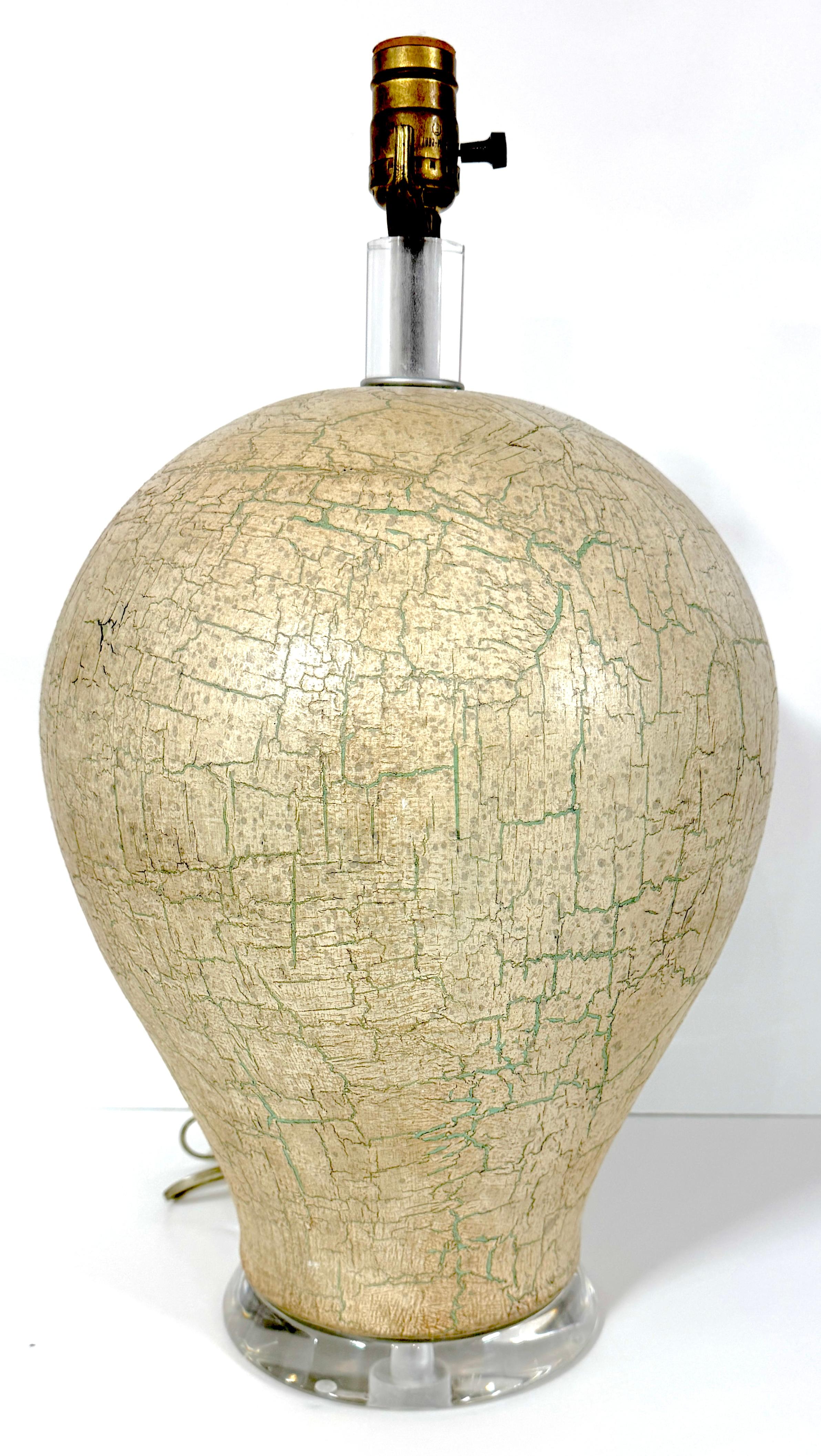 Paire de lampes sculpturales en forme de gourde laquée, style Springer, années 1970 Bon état - En vente à West Palm Beach, FL
