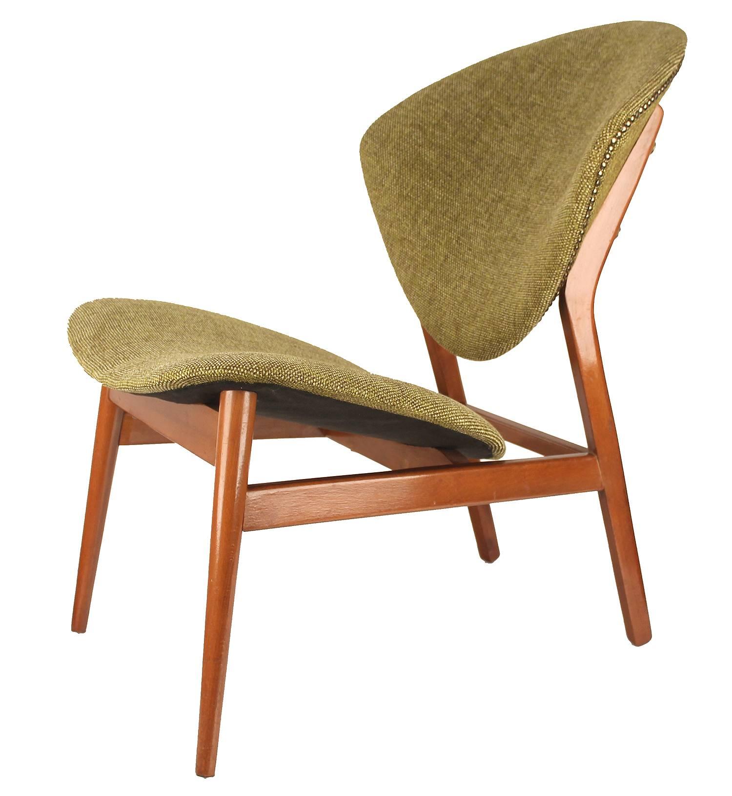 Pair of Sculptural Danish Modern Lounge Chairs - Juhl Jalk Era 5