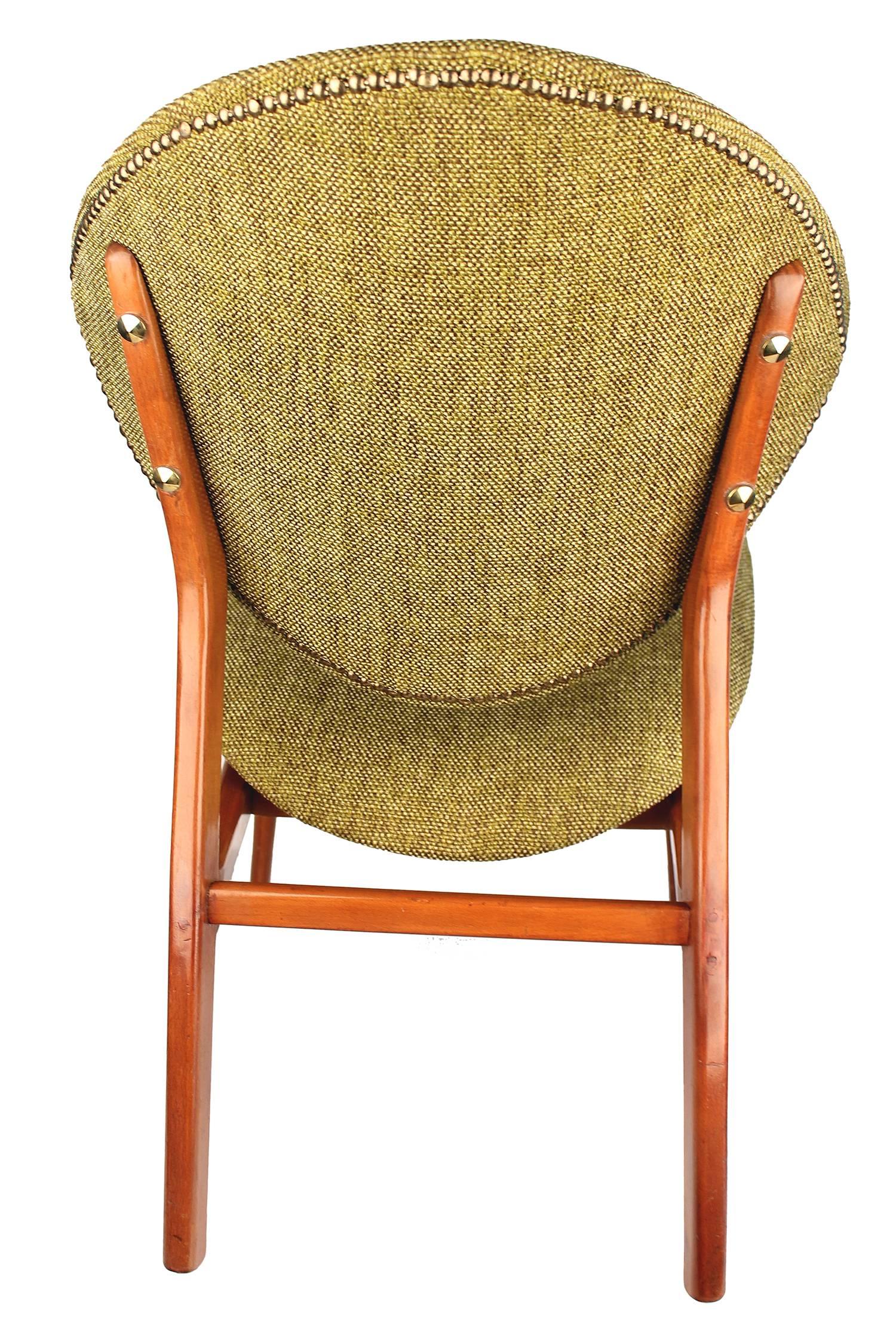 Wool Pair of Sculptural Danish Modern Lounge Chairs - Juhl Jalk Era