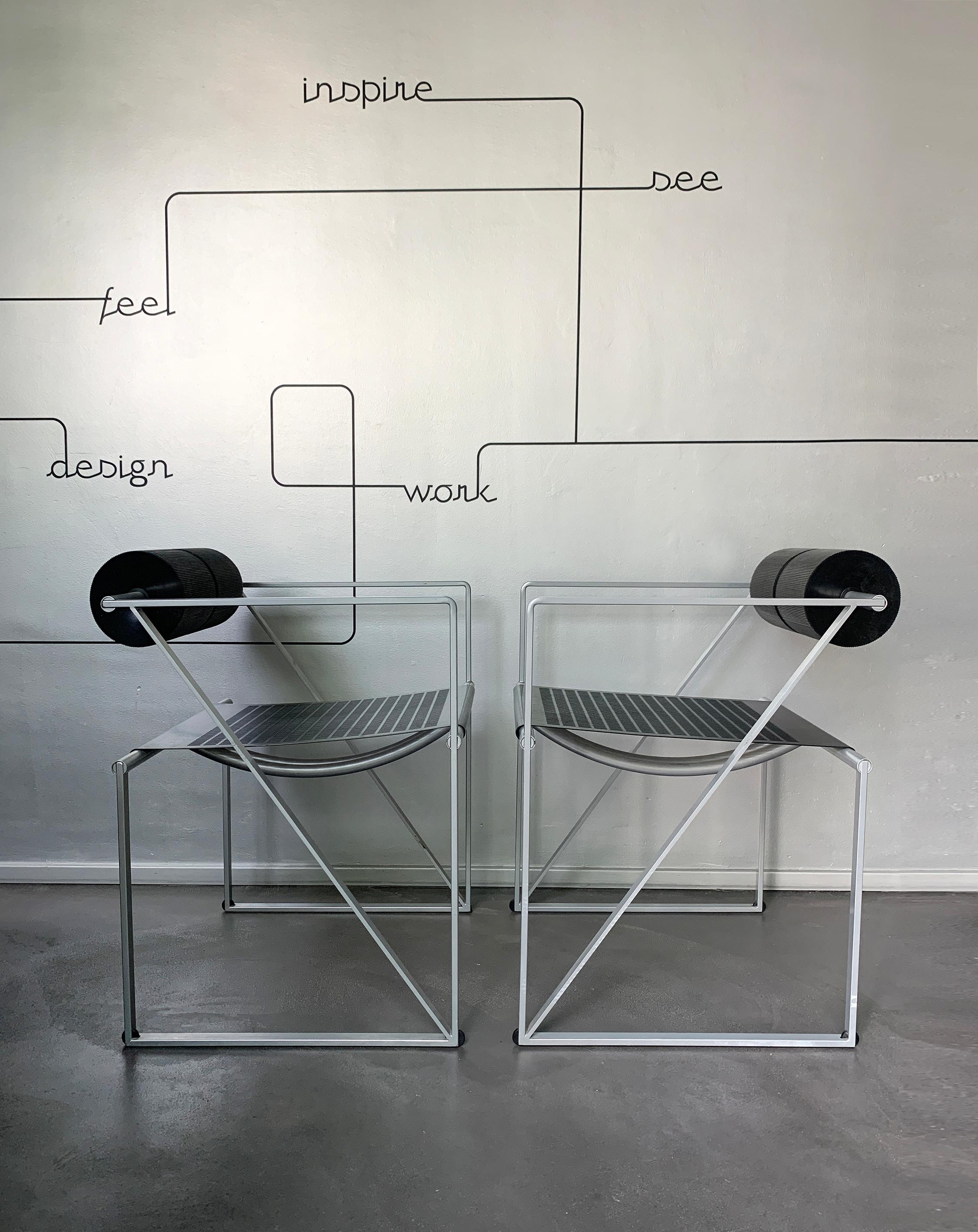 Paar postmoderne Seconda-Sessel von Mario Botta für Alias, 1980er Jahre, 2er-Set, Set im Zustand „Gut“ im Angebot in Vorst, BE