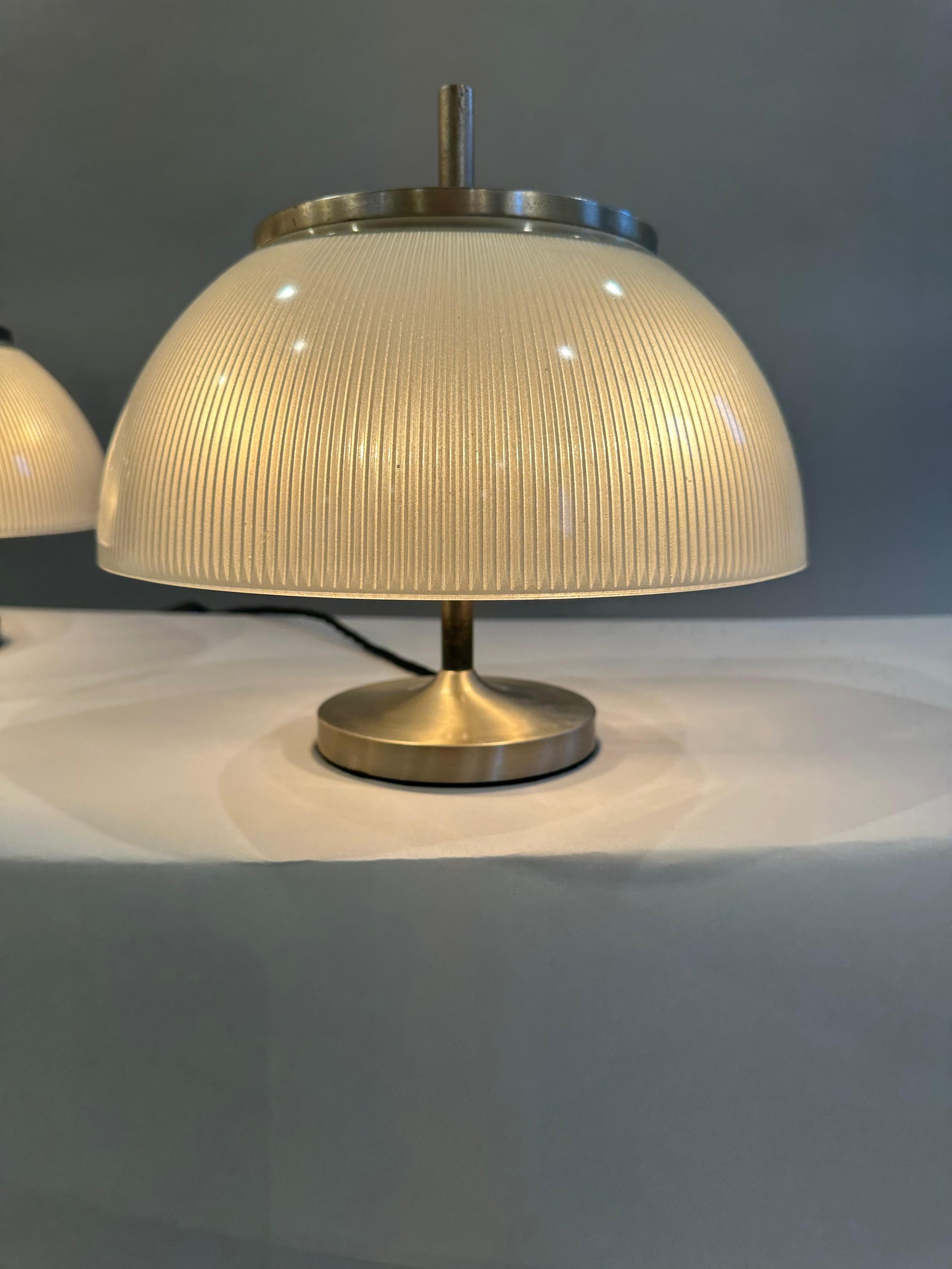 Pair Sergio Mazza 'Alfetta' table lights for Artemide c1960 For Sale 6