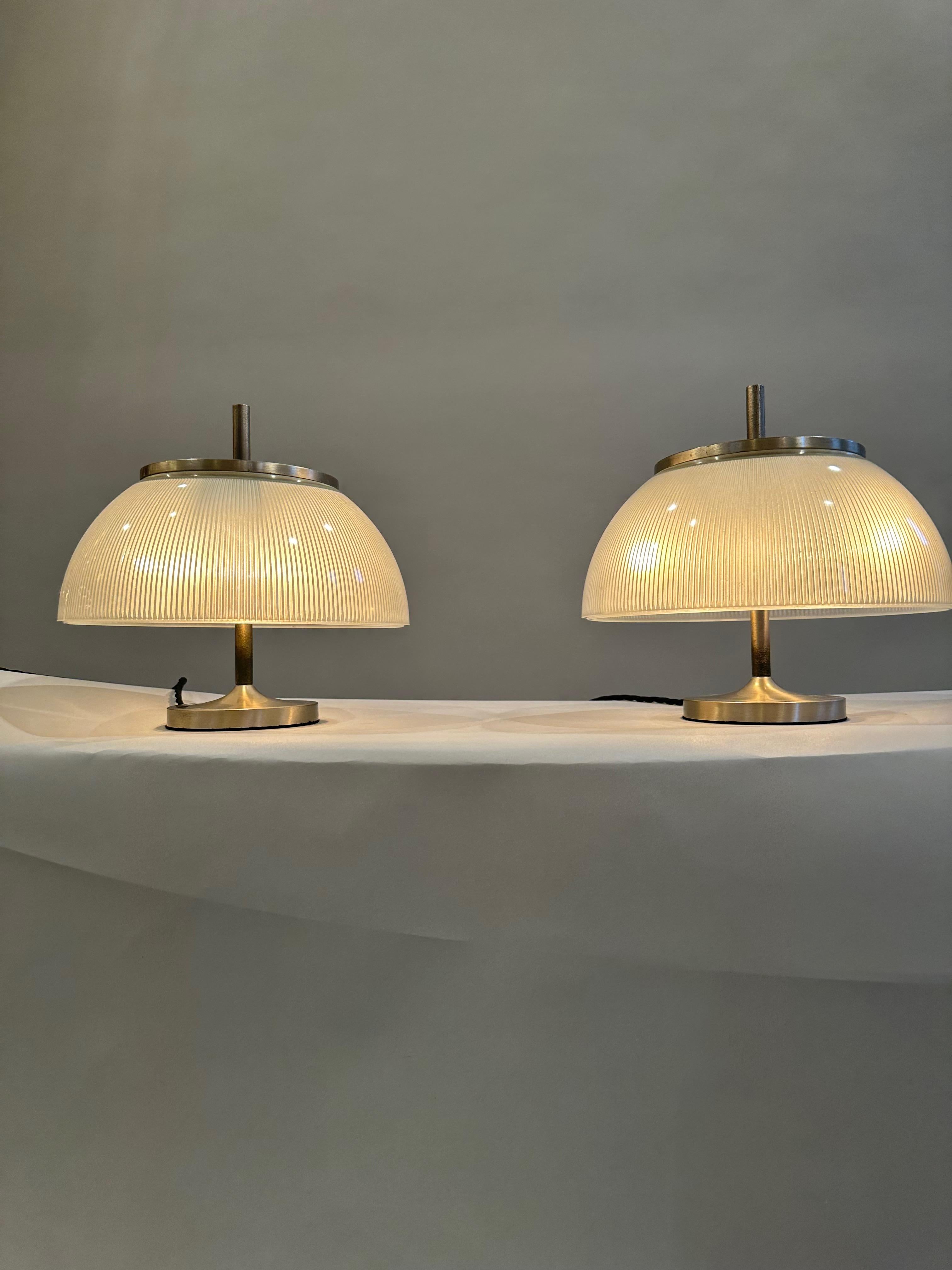 italien Paire de lampes de table Sergio Mazza 'Alfetta' pour Artemide c1960 en vente