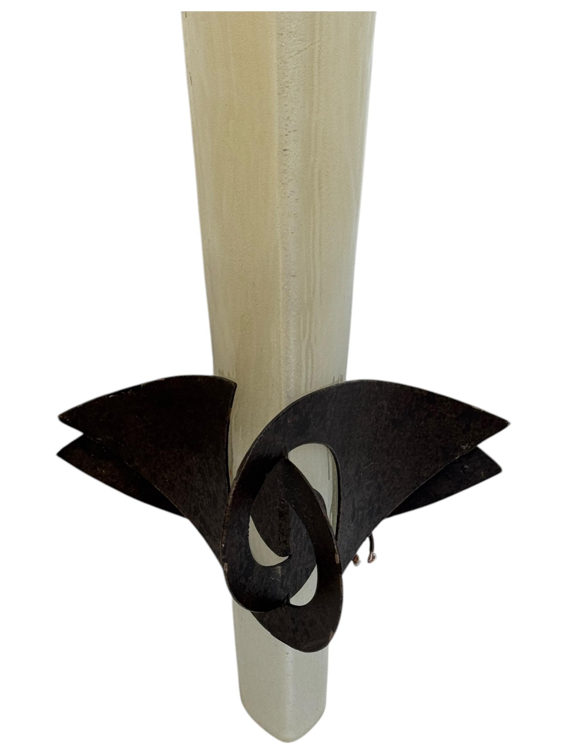 italien Sergio Terzani Phantom Gold Inclusions Torch Wall Appliques Italie, années 1980 en vente
