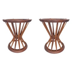 Pair, Sheaf of Wheat Side Tables by Edward Wormley for Dunbar Circa 1960’s Pair, Sheaf of Wheat Side Tables by Edward Wormley for Dunbar Circa 1960’s