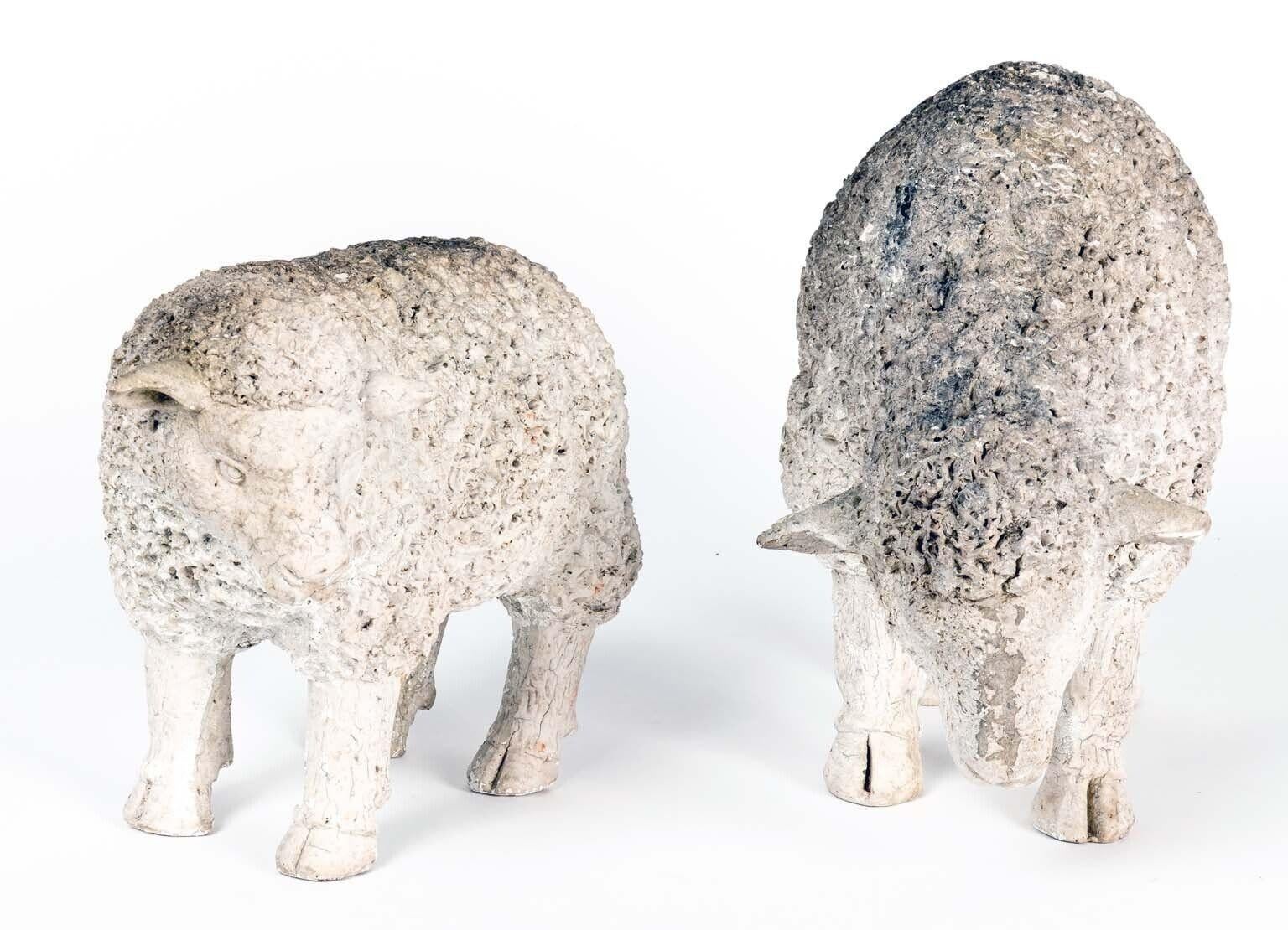 Pair Sheep Tabletop Accessory, English 20th Century In Good Condition For Sale In South Salem, NY