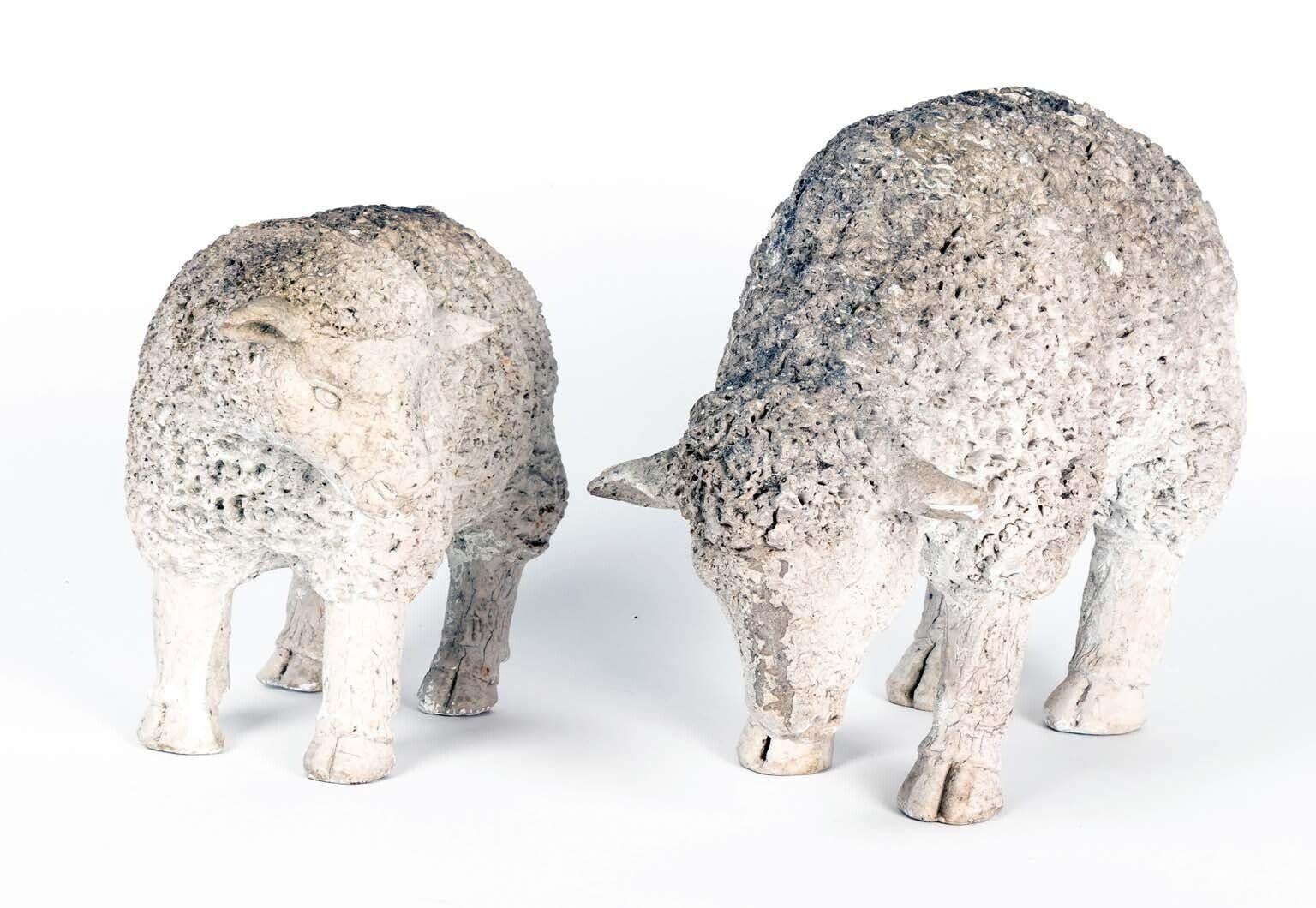 Pair Sheep Tabletop Accessory, English 20th Century For Sale 3