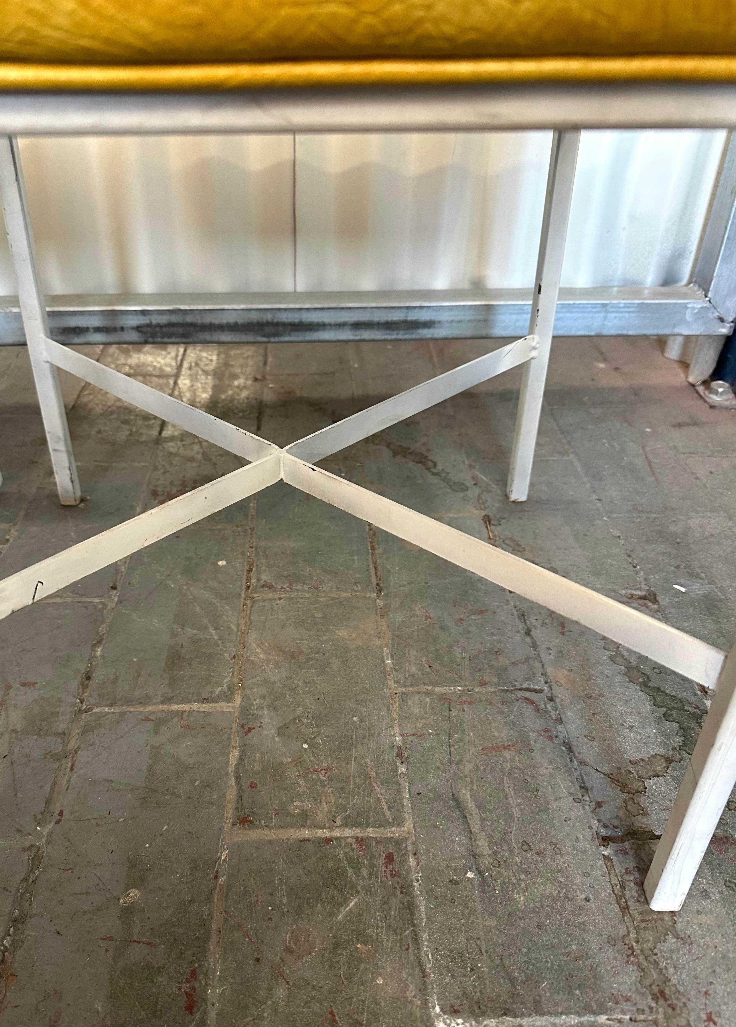 Pair Shelby Williams Mid-Century Stools In Fair Condition For Sale In Brooklyn, NY