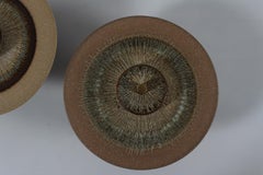 Pareja de apliques escultóricos de cerámica Søholm Diseño danés Mediados de siglo 1960