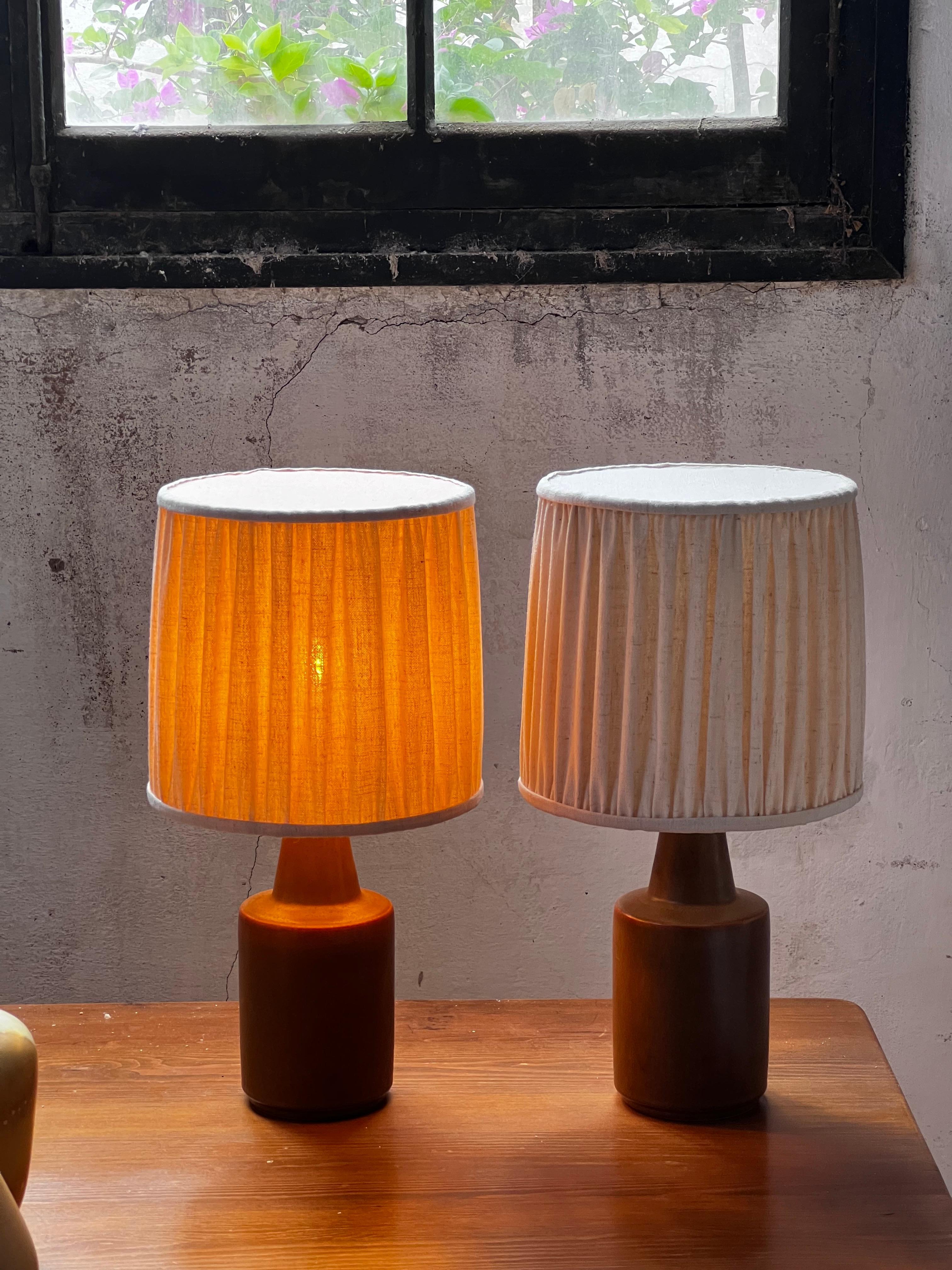 Paire de lampes en céramique Søholm H44 cm,  Fabriqué au Danemark dans les années 1960 en vente 2