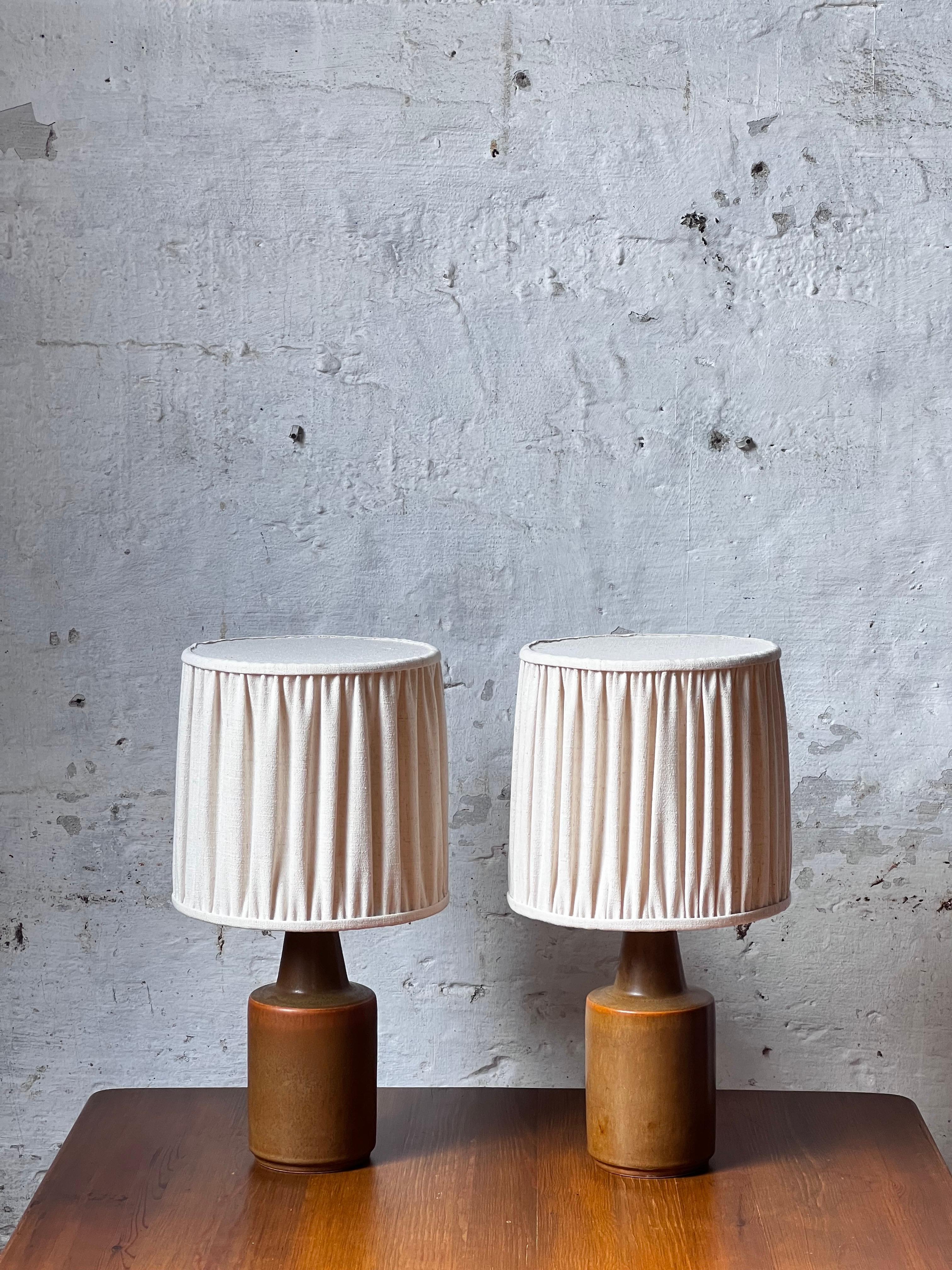Paire de lampes en céramique Søholm H44 cm,  Fabriqué au Danemark dans les années 1960 en vente 4