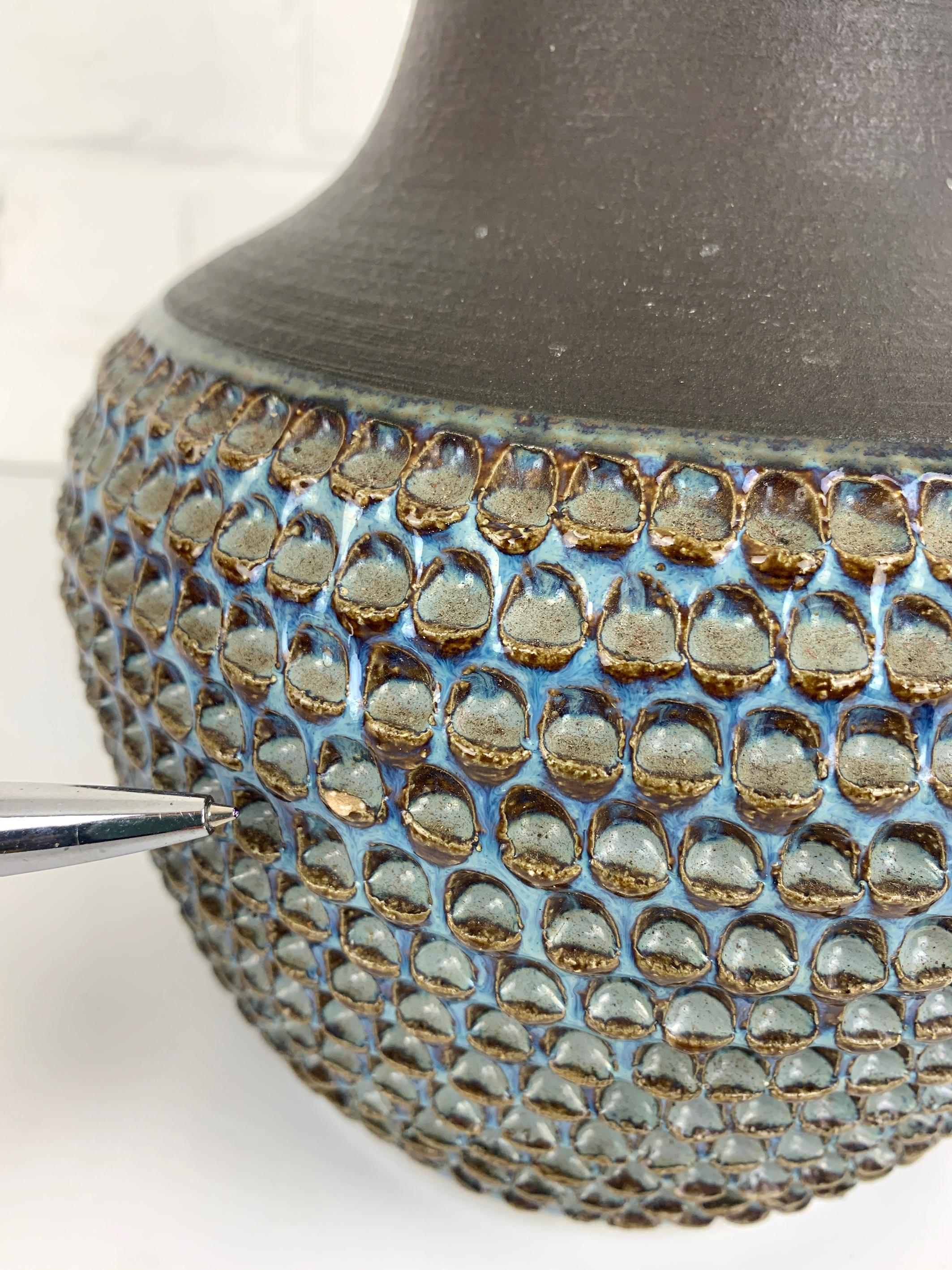 Paire de lampes de table modernistes en grès Søholm Stentøj Einar Johansen Danemark 1960 en vente 6