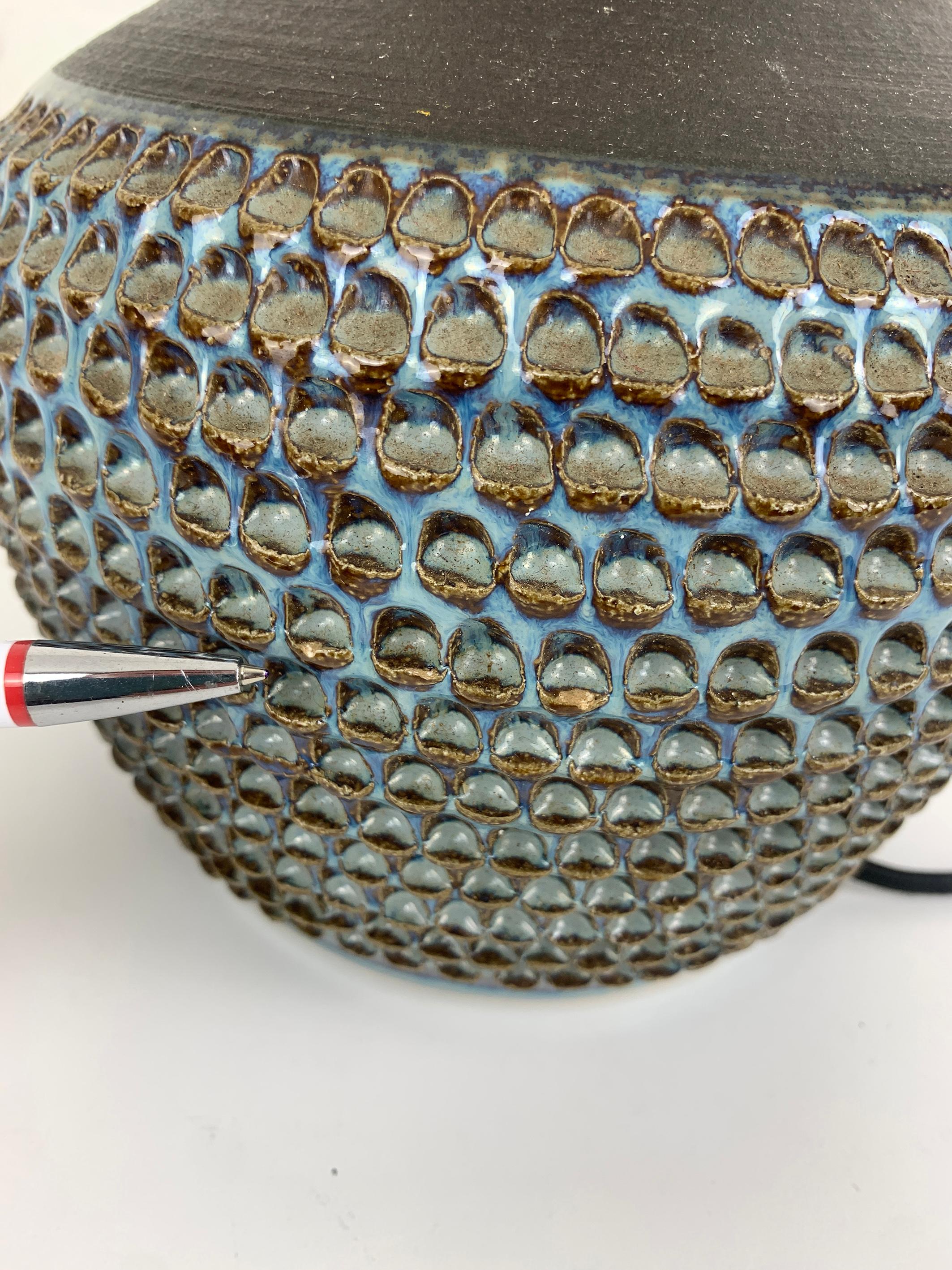 Paire de lampes de table modernistes en grès Søholm Stentøj Einar Johansen Danemark 1960 en vente 7