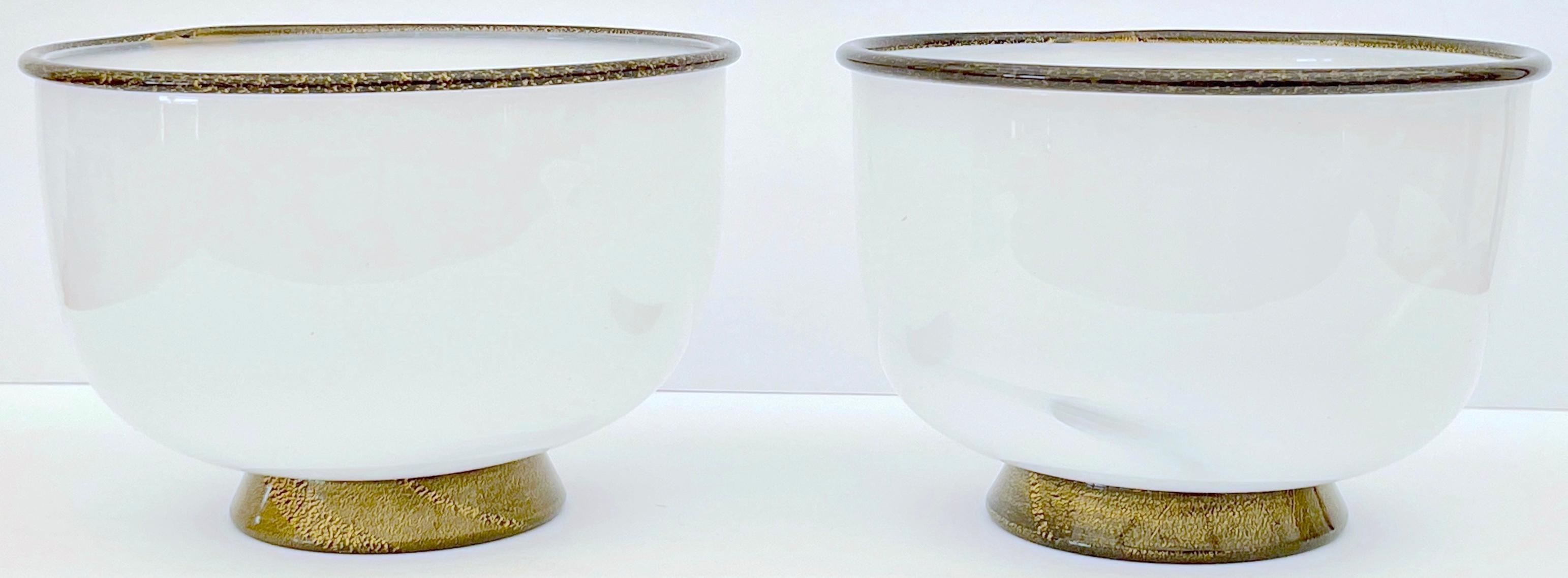Pair Signed Barovier & Toso Murano 'Primavera' Bowls  For Sale 6