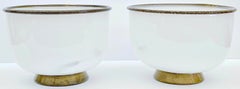 Pair Signed Barovier & Toso Murano 'Primavera' Bowls