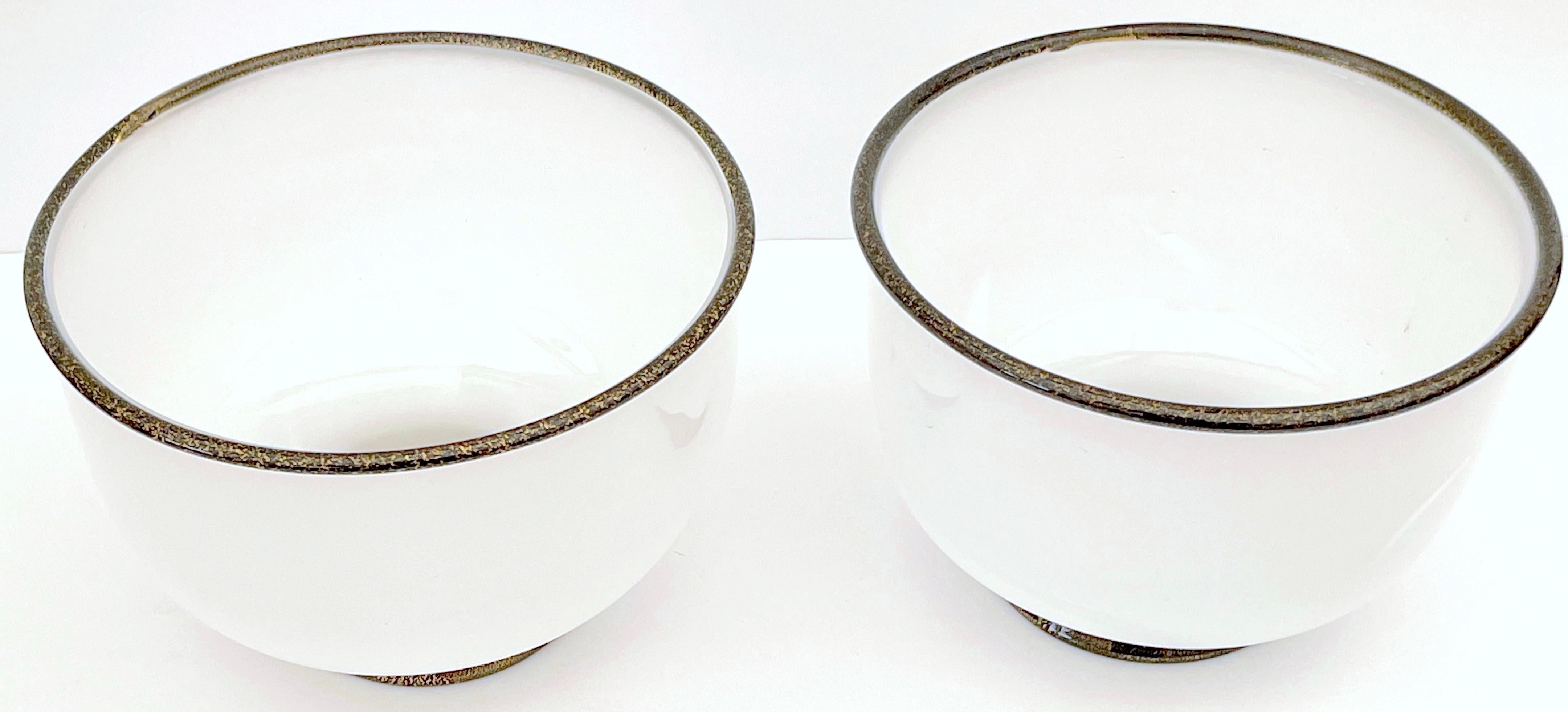 Moderno Coppia di ciotole firmate Barovier&Toso 'Primavera' di Murano in vendita