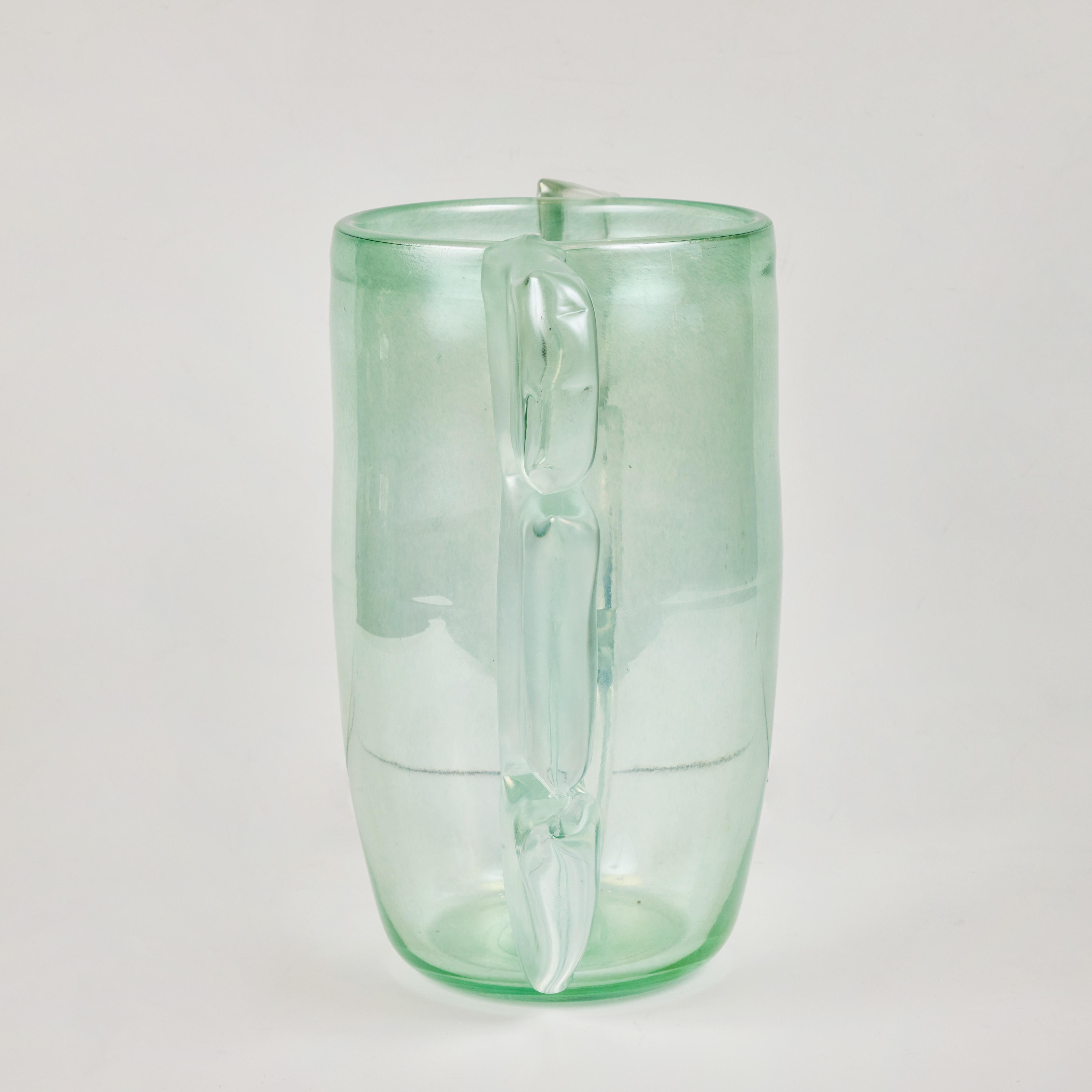 Mid-Century Modern Pair Signed Murano Glass Vases  For Sale