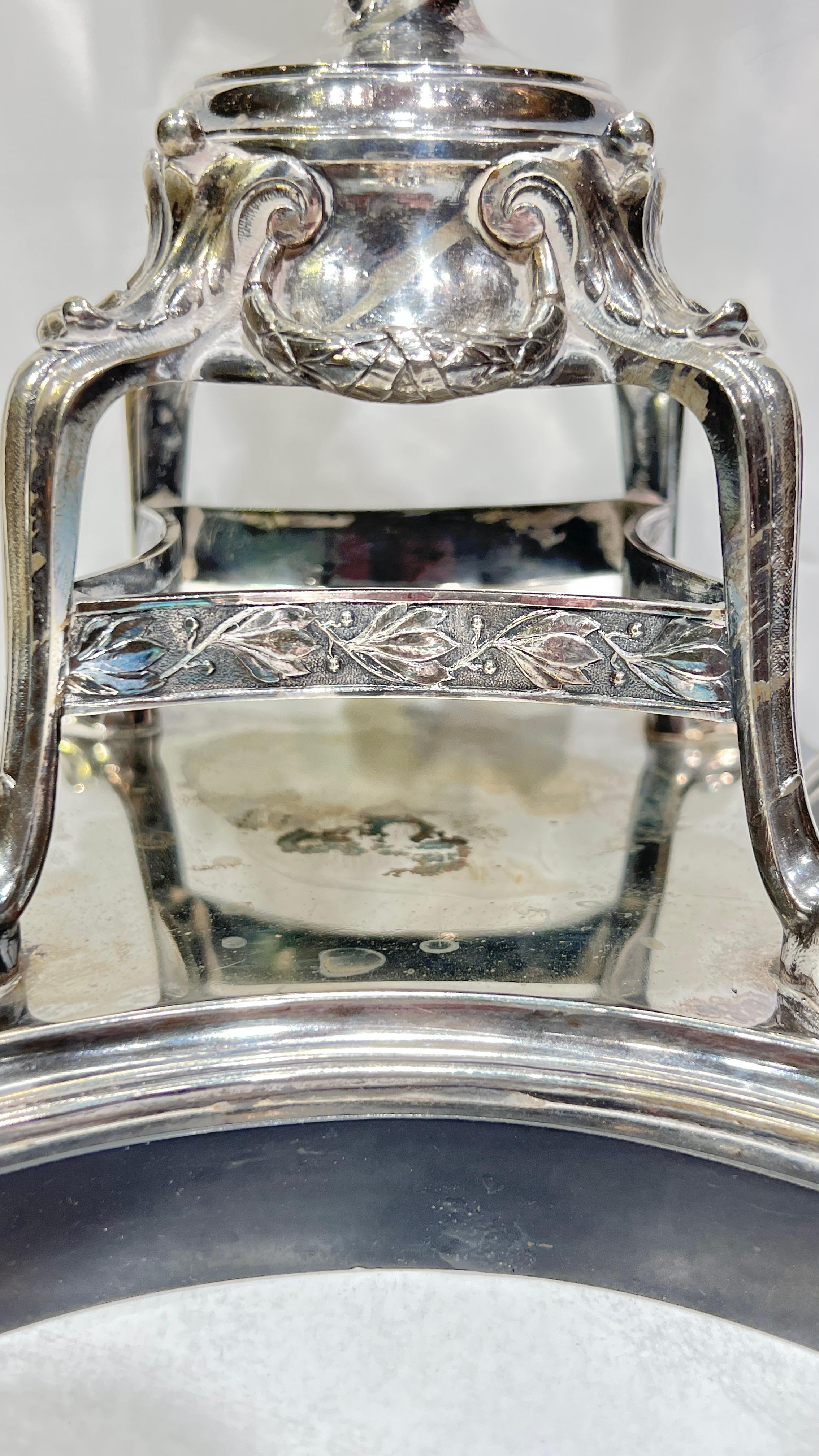 Pair Silver Plate Candelabra in Medieval / Renaissance Style For Sale 7