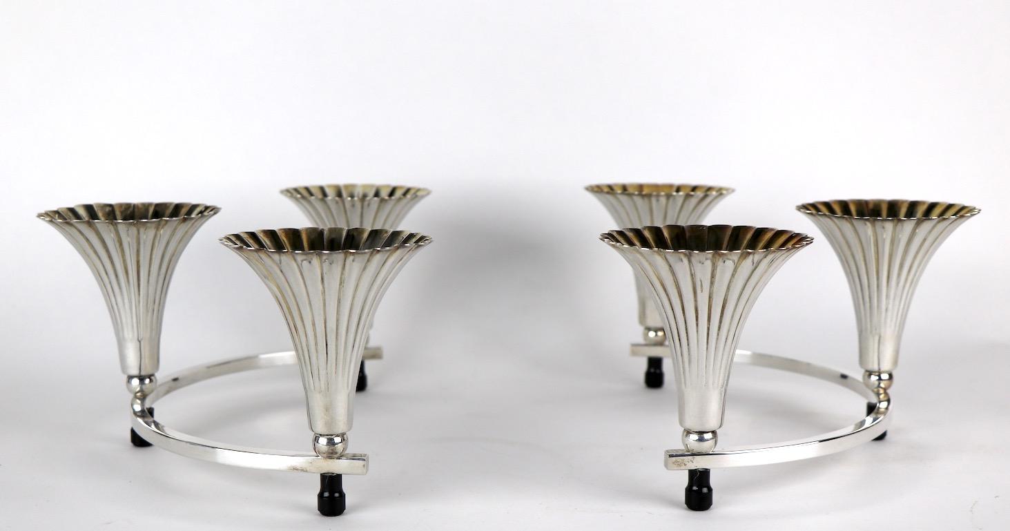 Pair of Silver Plate Candlesticks by Sheffield In Good Condition In New York, NY