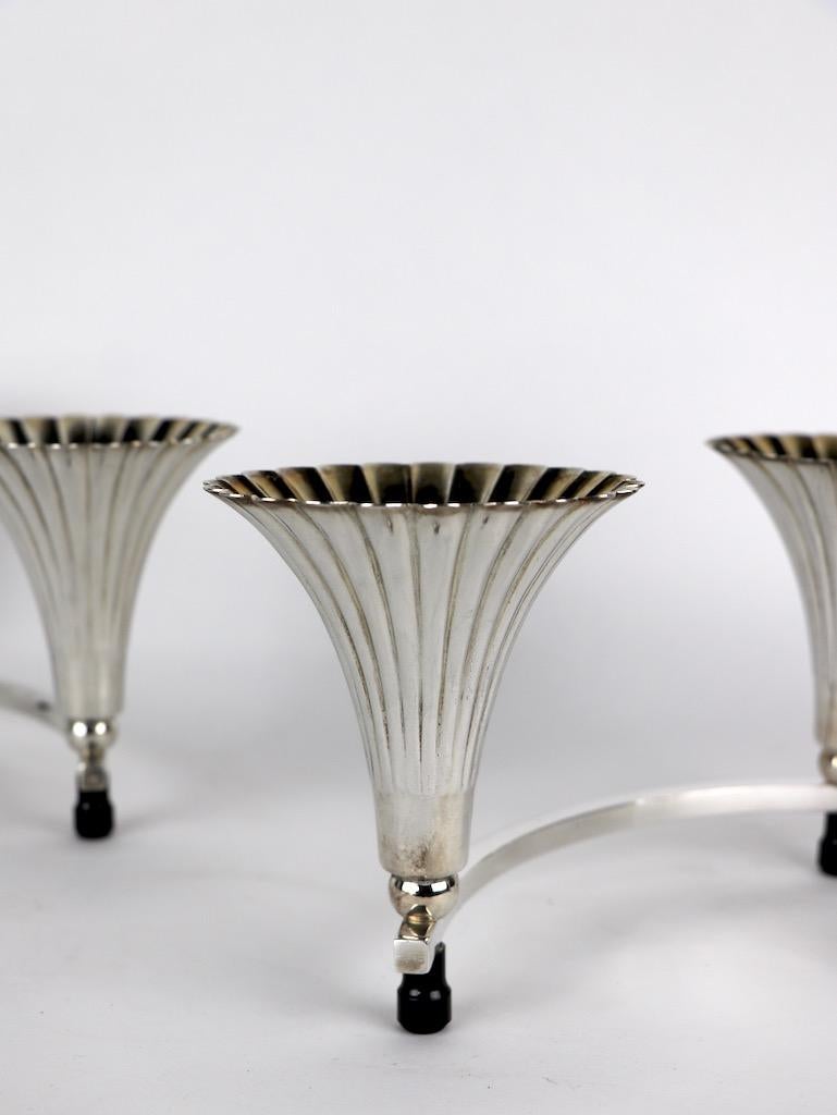 Pair of Silver Plate Candlesticks by Sheffield 1