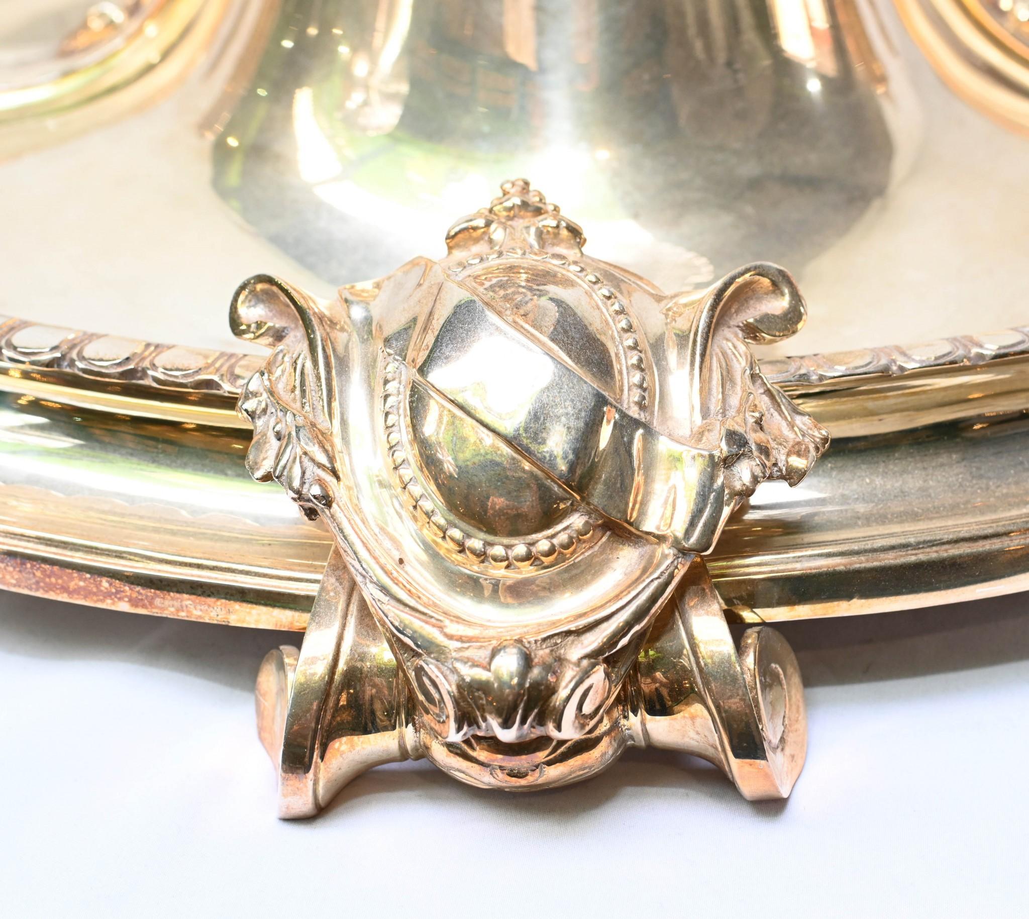 Paar versilberte Cherub Tazzas Tafelaufsätze Christofle Tafelaufsätze im Angebot 9
