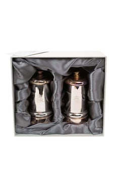 pair silver plated salt and pepper grinders Queen Elizabeth II Royal House gift