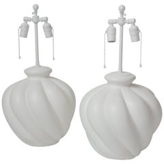 Pair of Sirmos Gourd Shaped Lamps