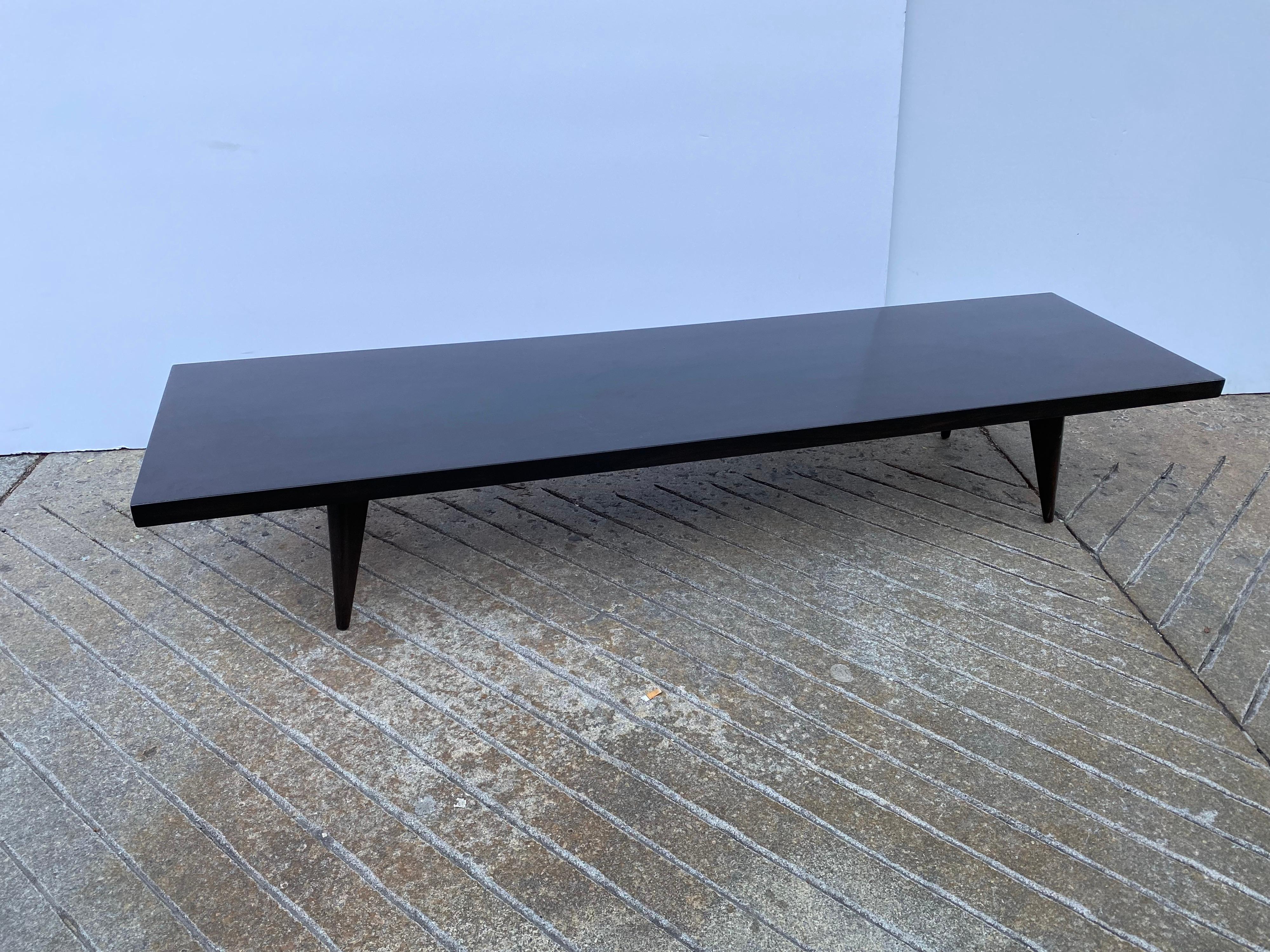 Mid-Century Modern Pair Sleek Low Tables/ Benches