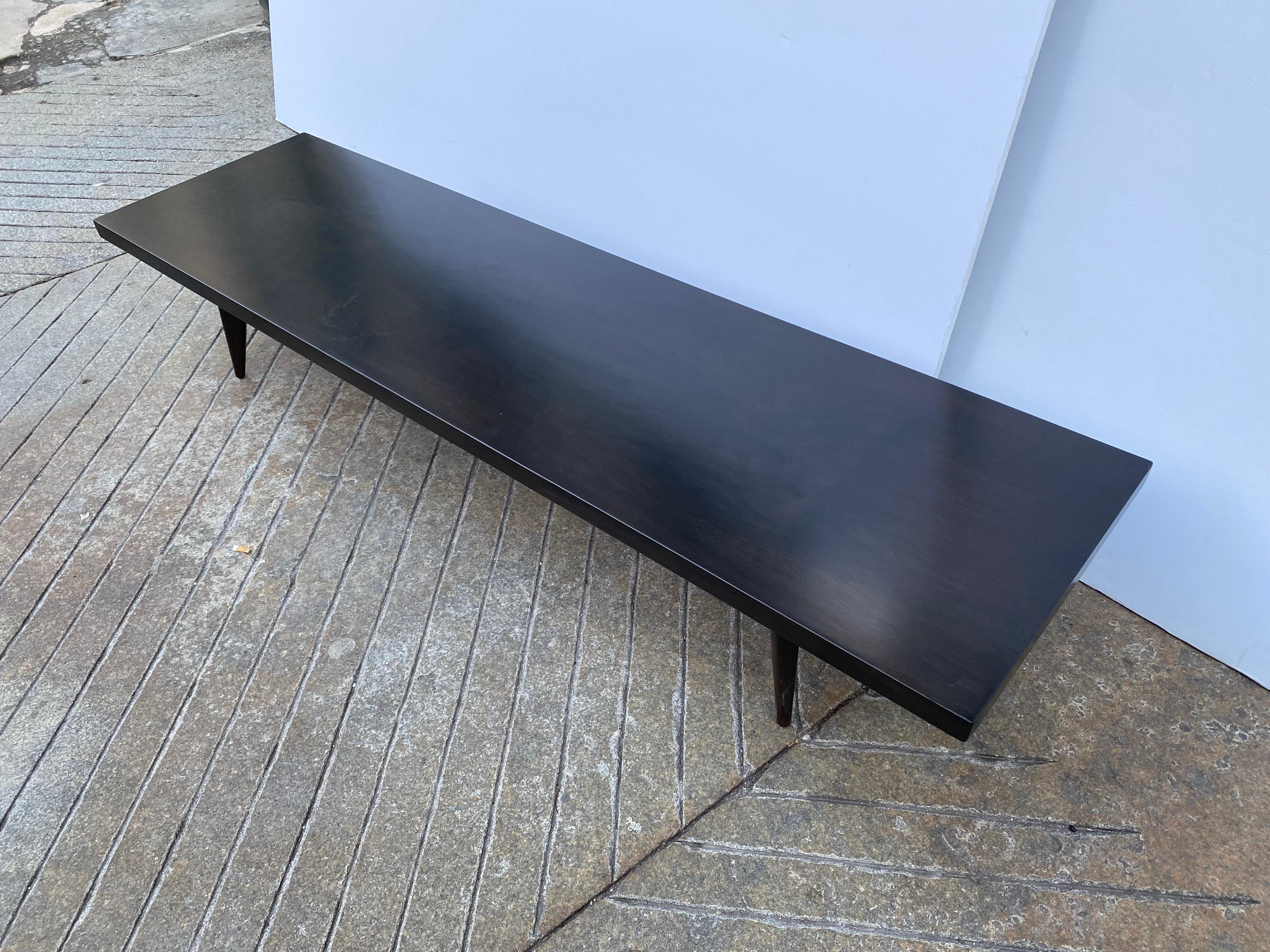 Wood Pair Sleek Low Tables/ Benches