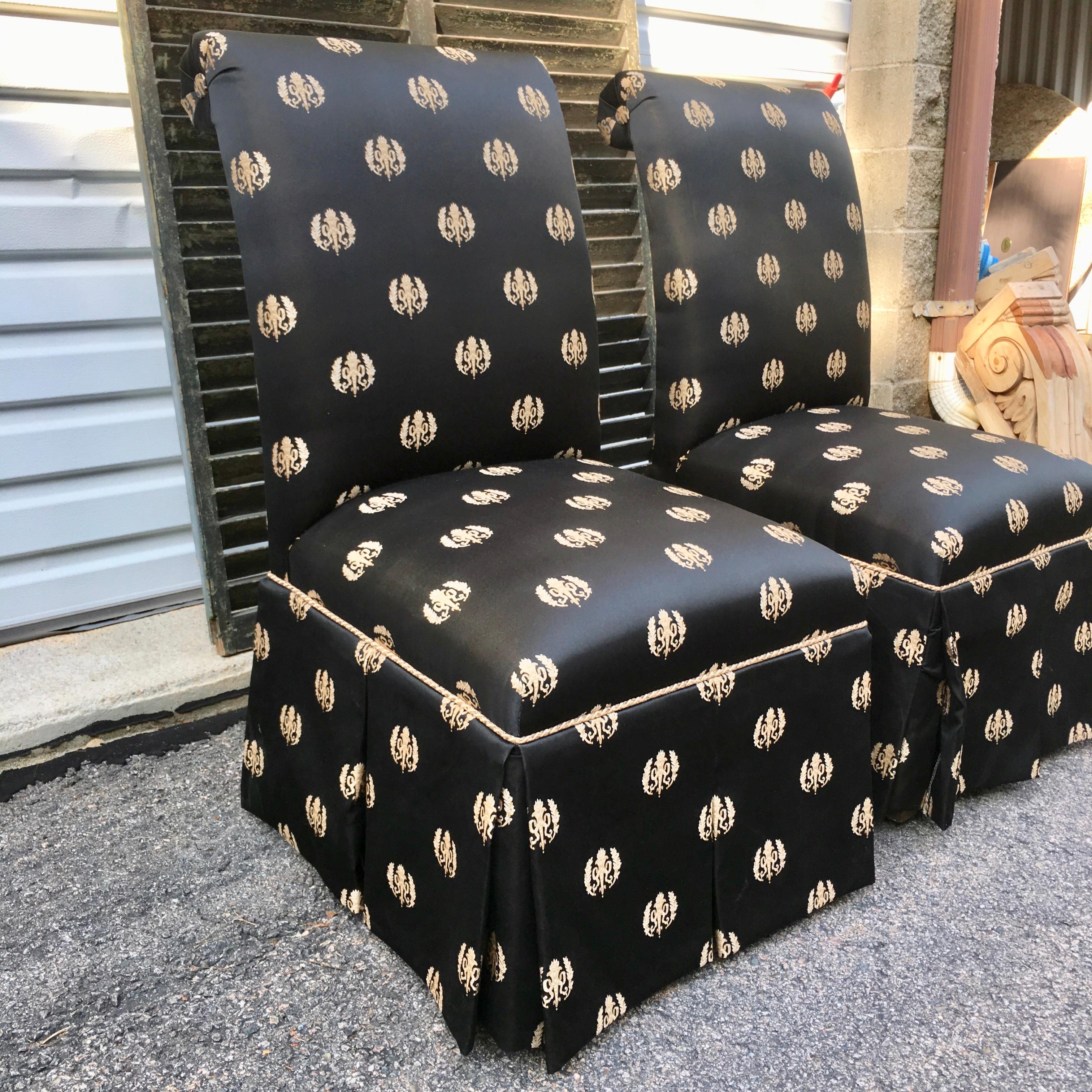 Pair of Slipper Chairs In Good Condition In Hanover, MA