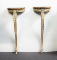 Pair of Small 19th Century Hoof Foot Console Tables