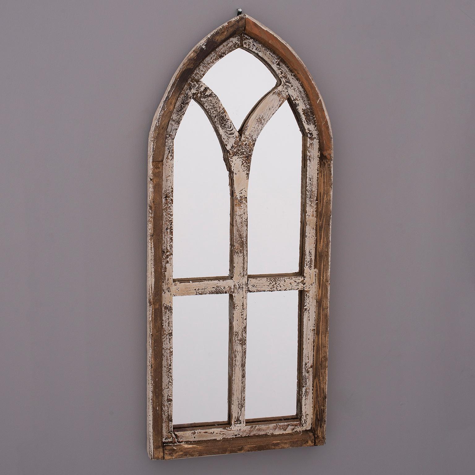 arched wooden window frames