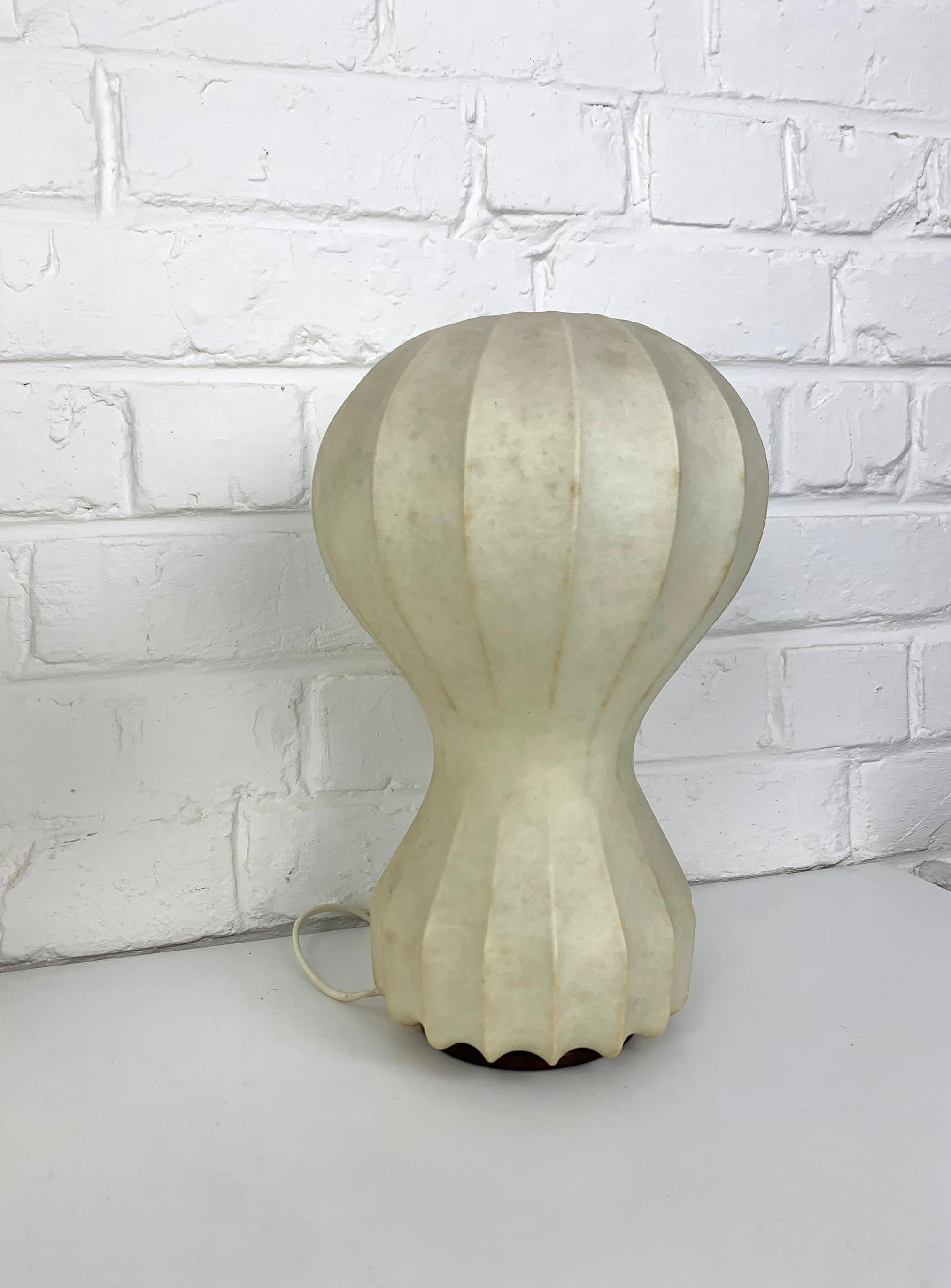 Paar kleine Kokon Gatto-Tischlampen Achille & Pier Castiglioni Flos Italien 1960 im Angebot 5