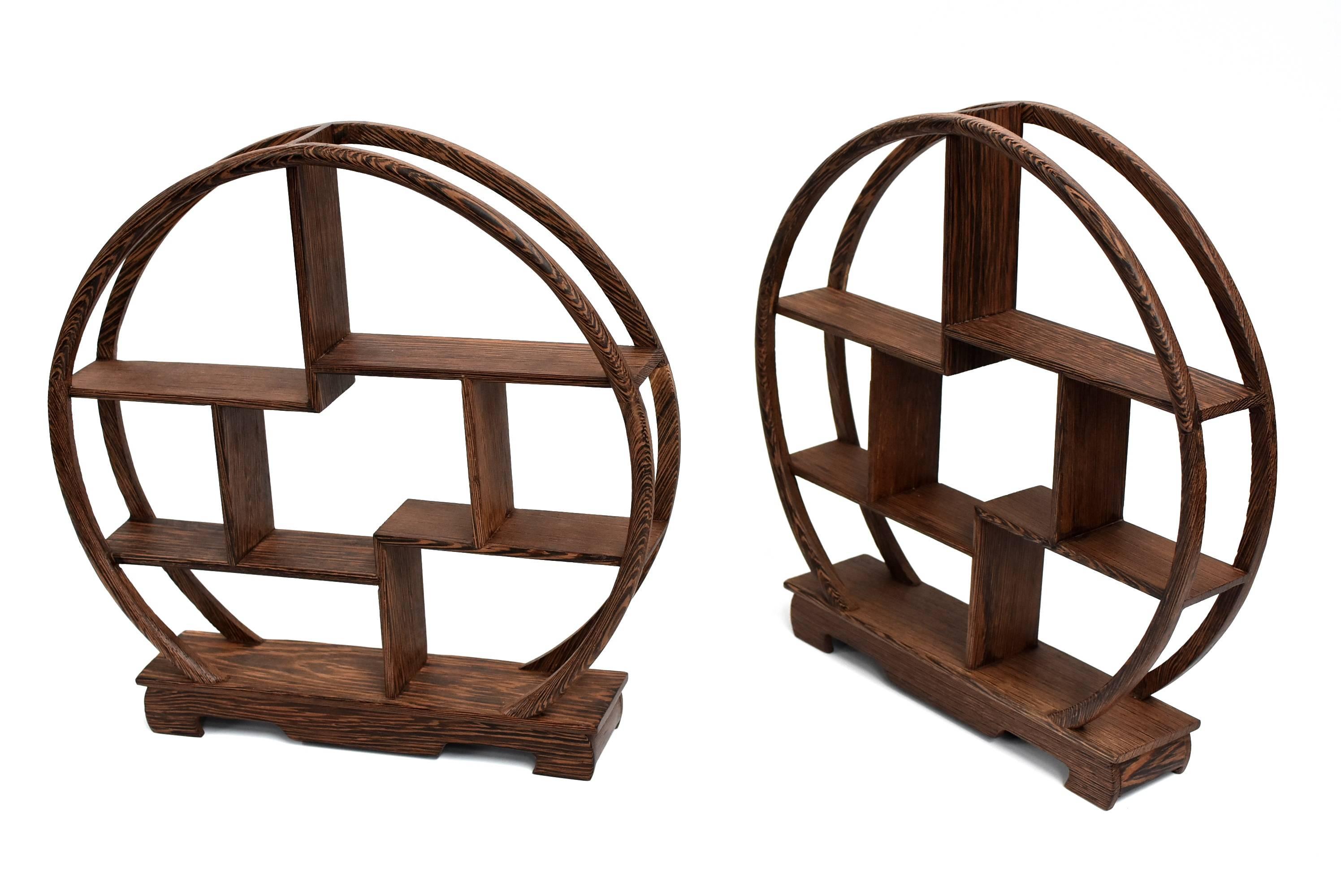 Pair of Small Display Stands, Mini Shelves, Solid Rosewood 13