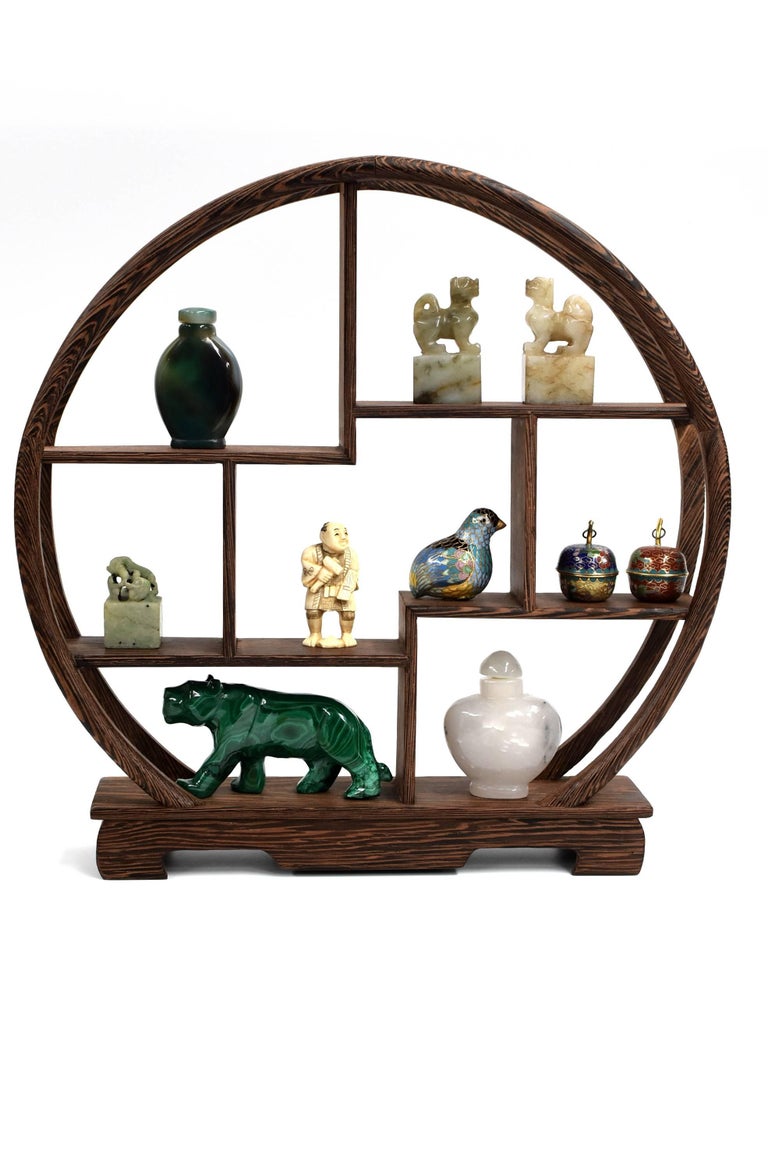 Pair of Small Display Stands, Mini Shelves, Solid Rosewood at 1stDibs