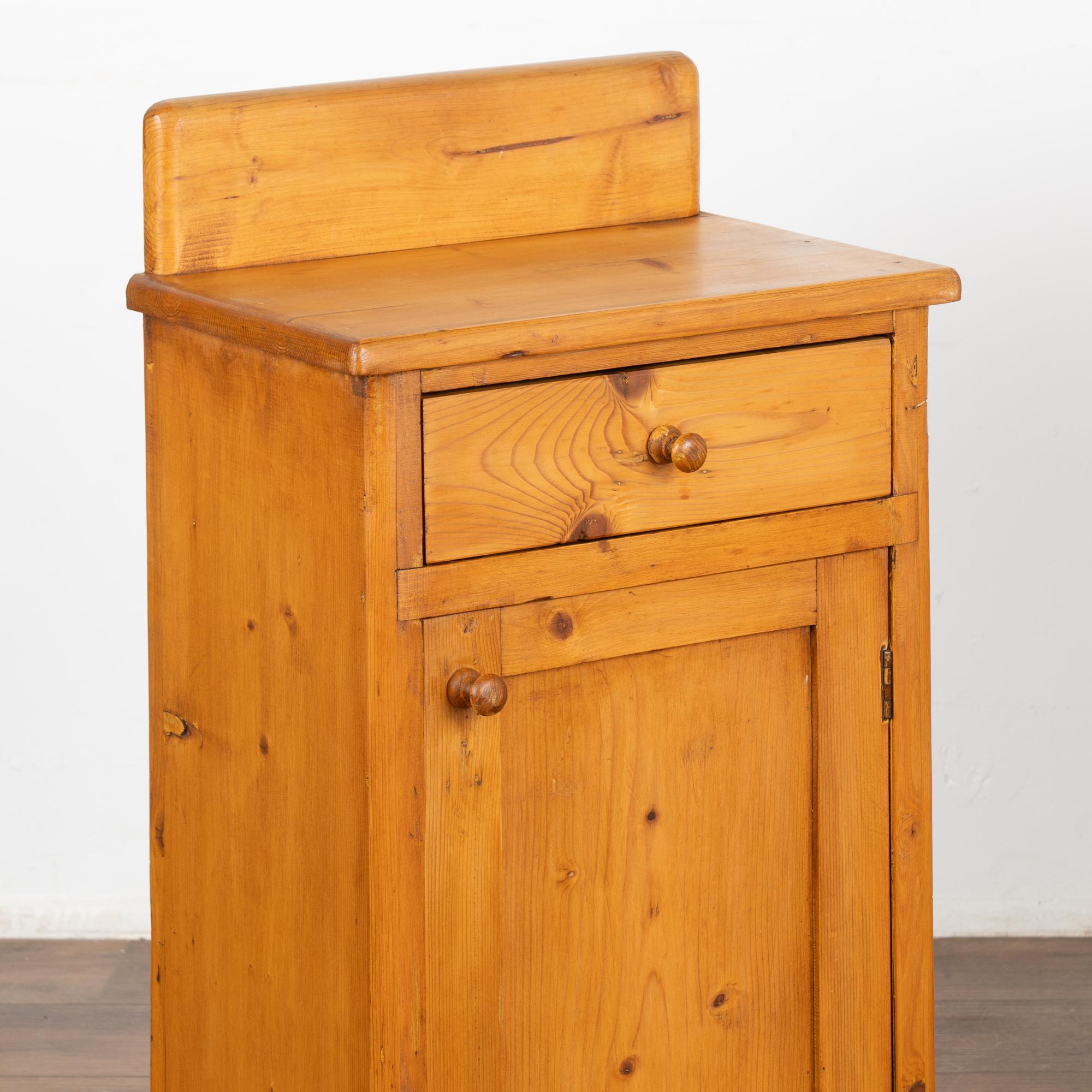 20th Century Pair, Small Pine Nightstands, Hungary circa 1900's For Sale