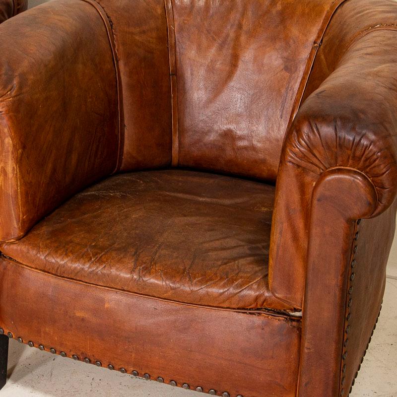 small leather club chairs