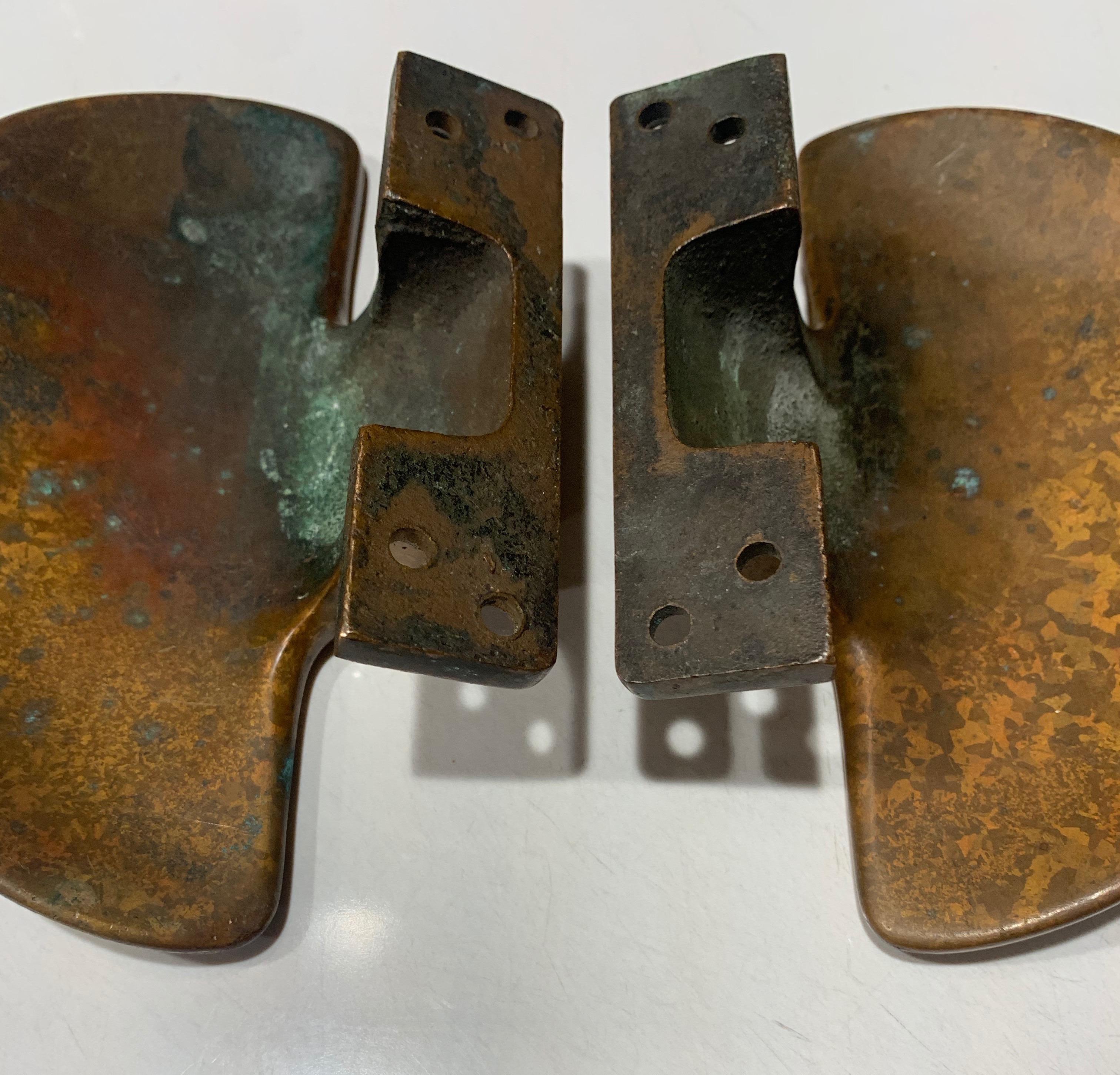 Pair of Solid Brass Door Pulls 2