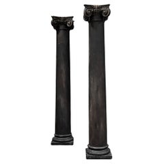 Antique 'Pair' Solid Reclaimed Ionic Columns