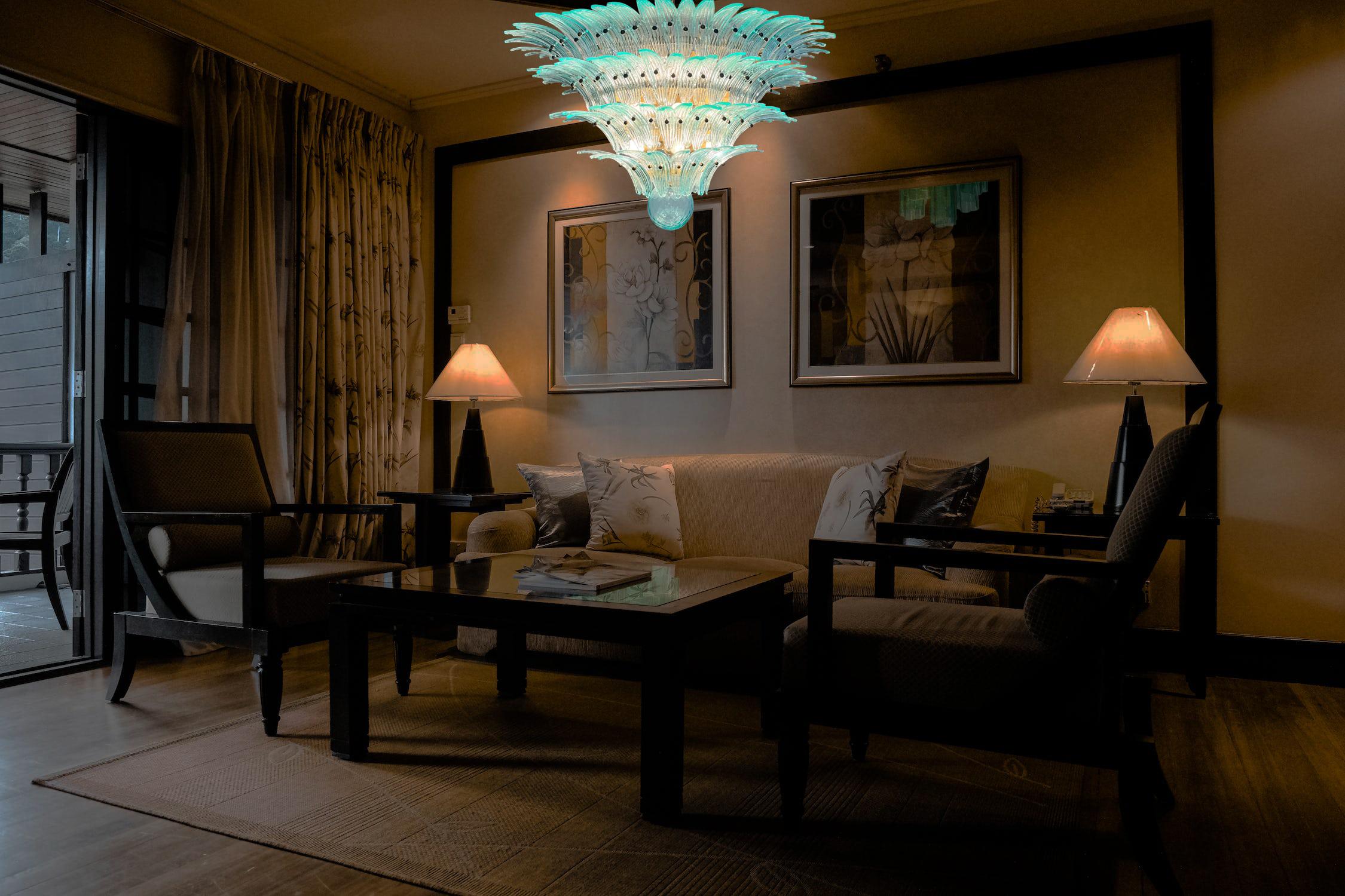 Pareja de espectaculares arañas venecianas, Murano, años 80 Metal en venta