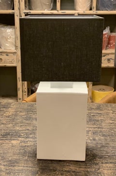 Pair Square Canister Lamps, China, Contemporary