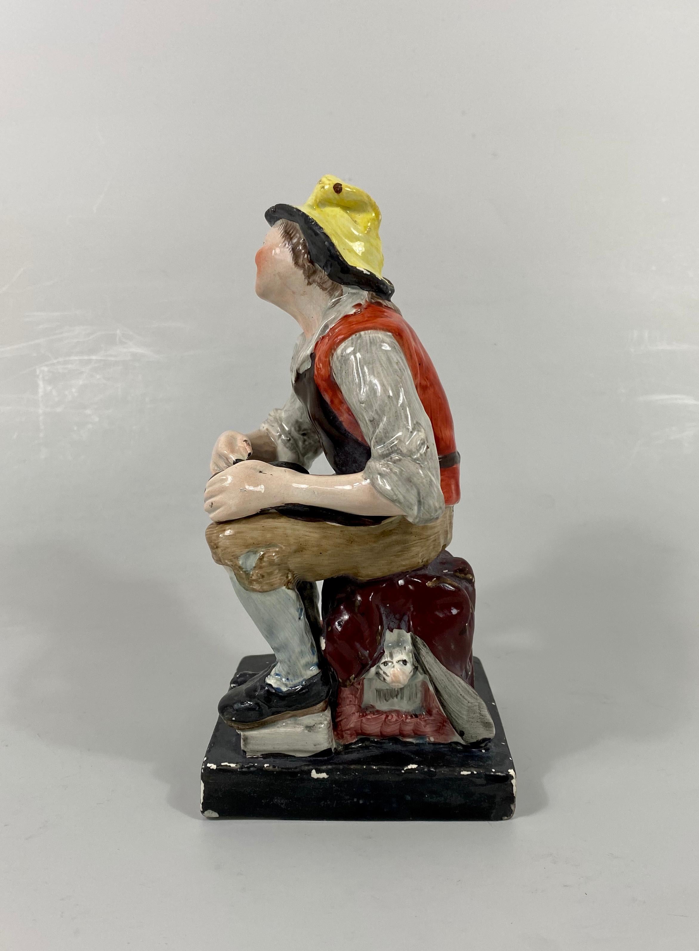 Pair of Staffirdshire Figures ‘Jobson & Nell’, Enoch Wood, circa 1820 For Sale 2