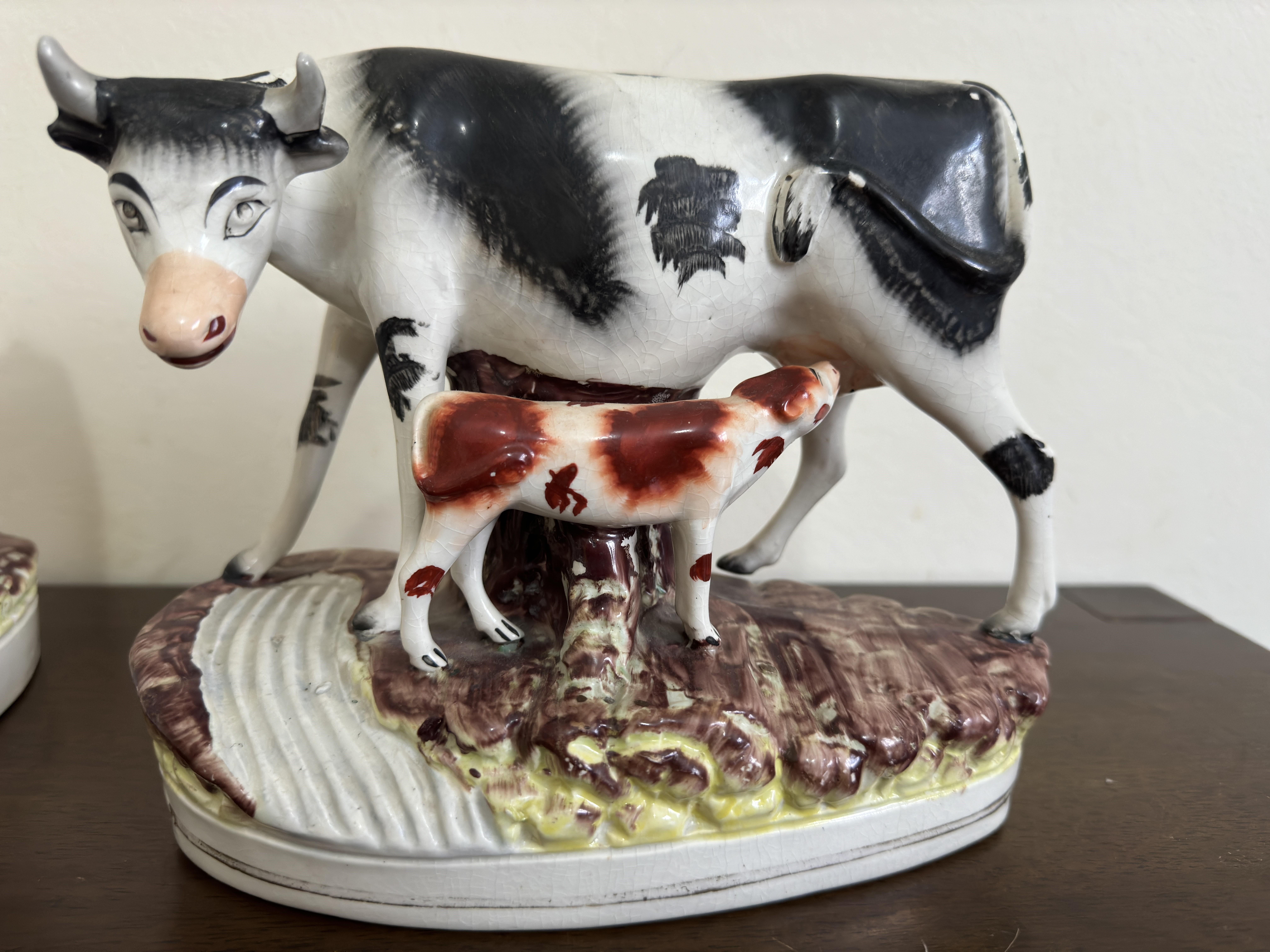 Pareja de vacas y terneros Staffordshire en venta 4