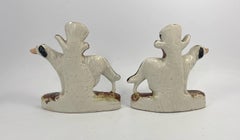 Pair Staffordshire ‘Pointer’ Spill Vases, c. 1870