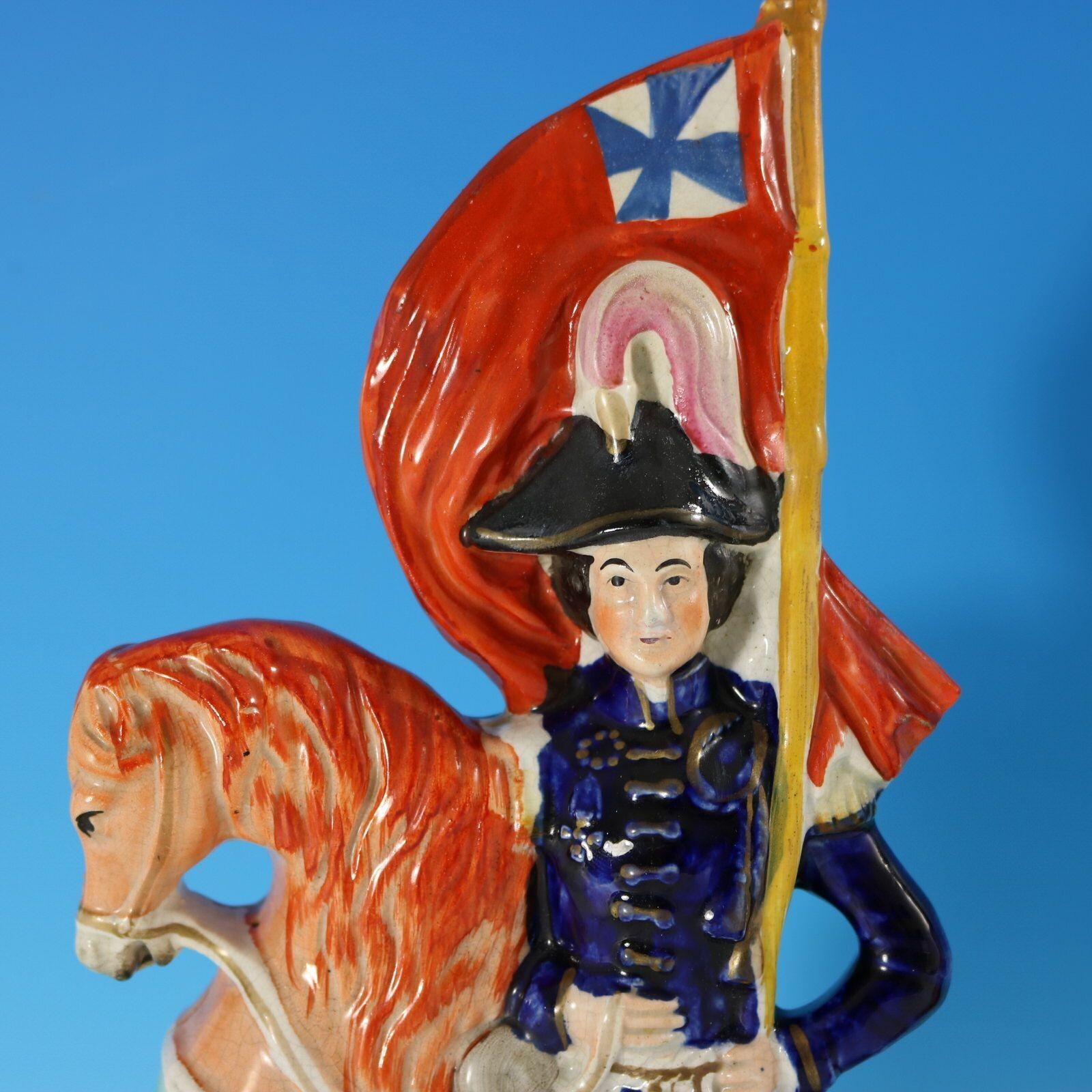 Pair Staffordshire 'Simpson & Brown' Generals on Horseback For Sale 6