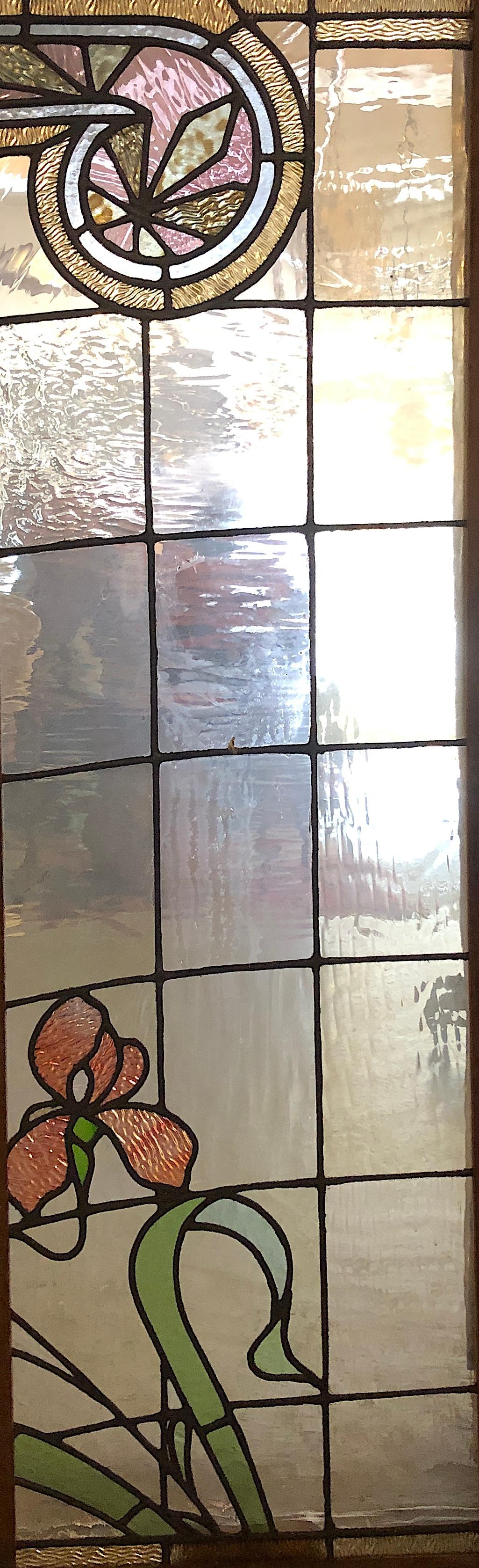 Pair Stained Glass Windows or Transoms 18
