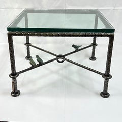 Pair Steel and Glass Cocktail Tables by Ilana Goor, circa 1985