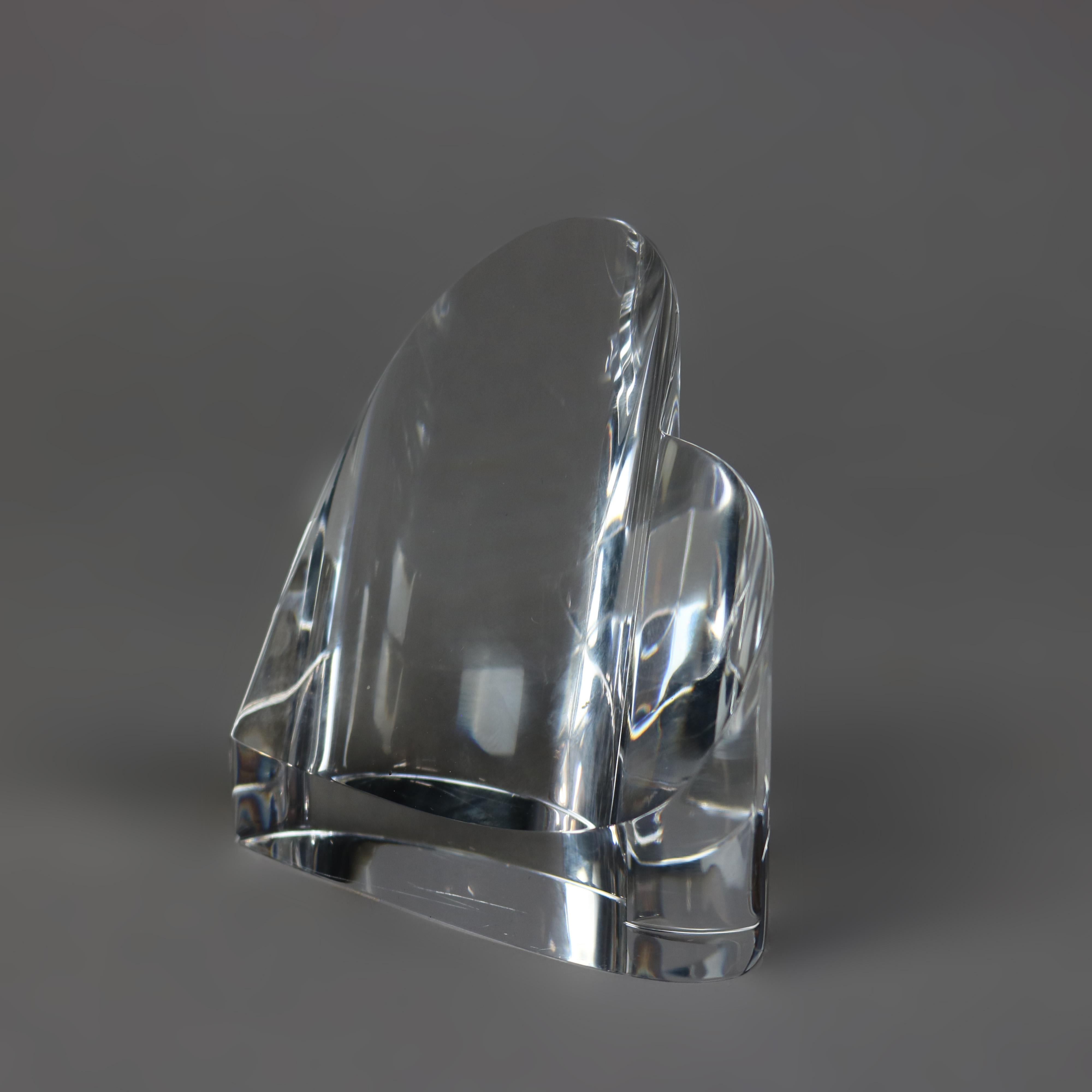 Pair Steuben Glass Heart Paperweights, Signed 20th C 10