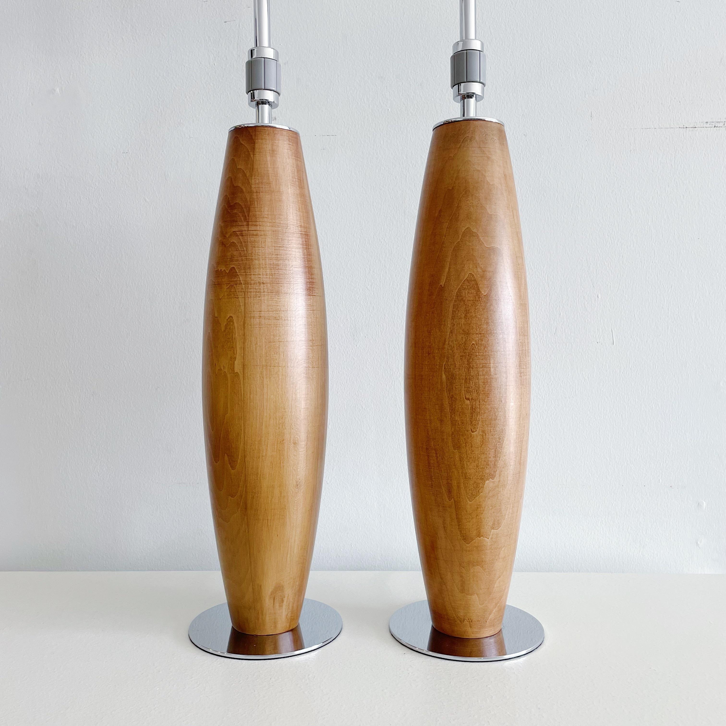 Mid-Century Modern Pair Stewart Ross James for Hansen Ny Modernist Table Lamps